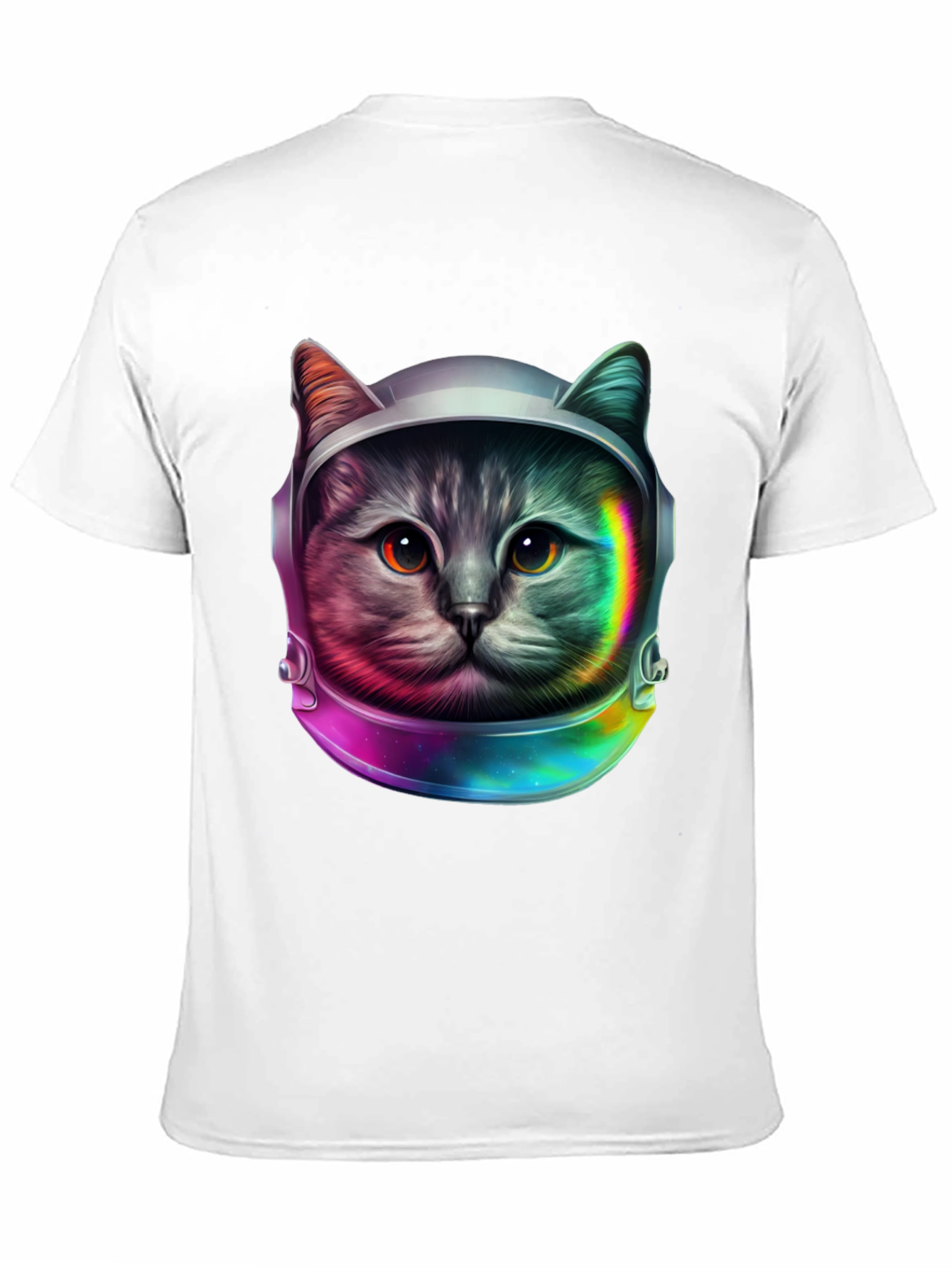 Cosmic Cat Astronaut T-Shirt - Unique Galaxy Design