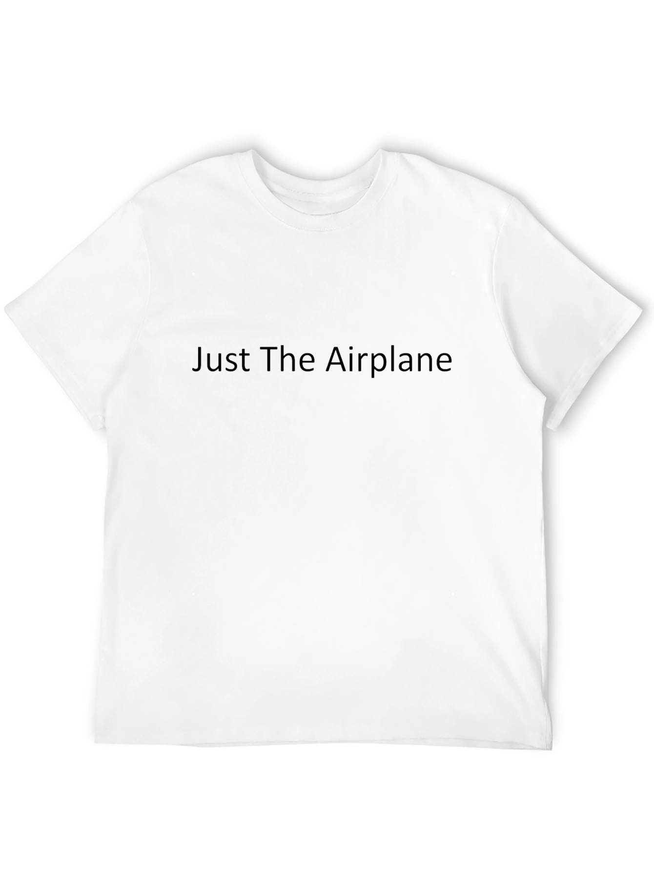 Just The Airplane - Classic Black T-Shirt