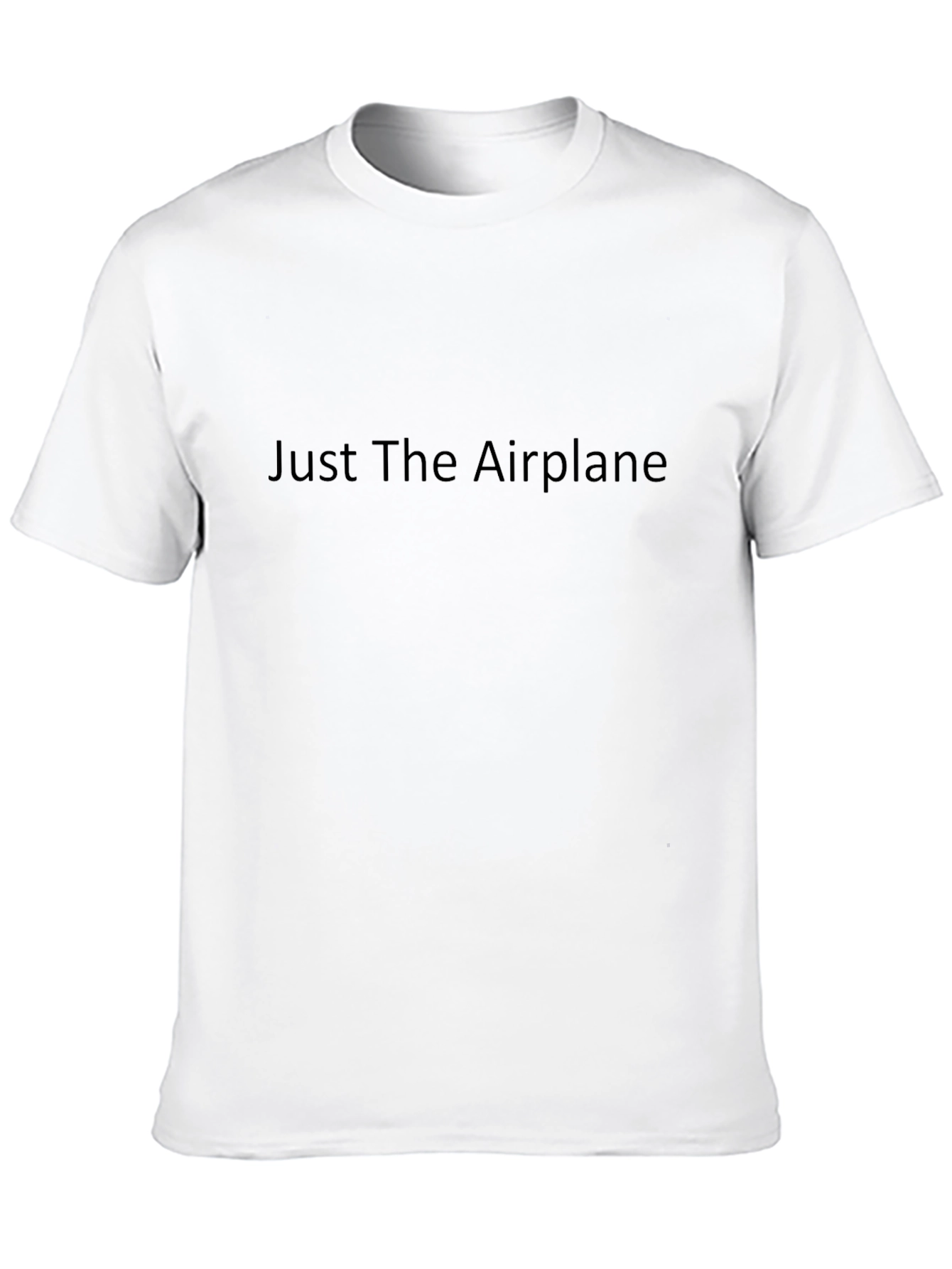 Just The Airplane - Classic Black T-Shirt