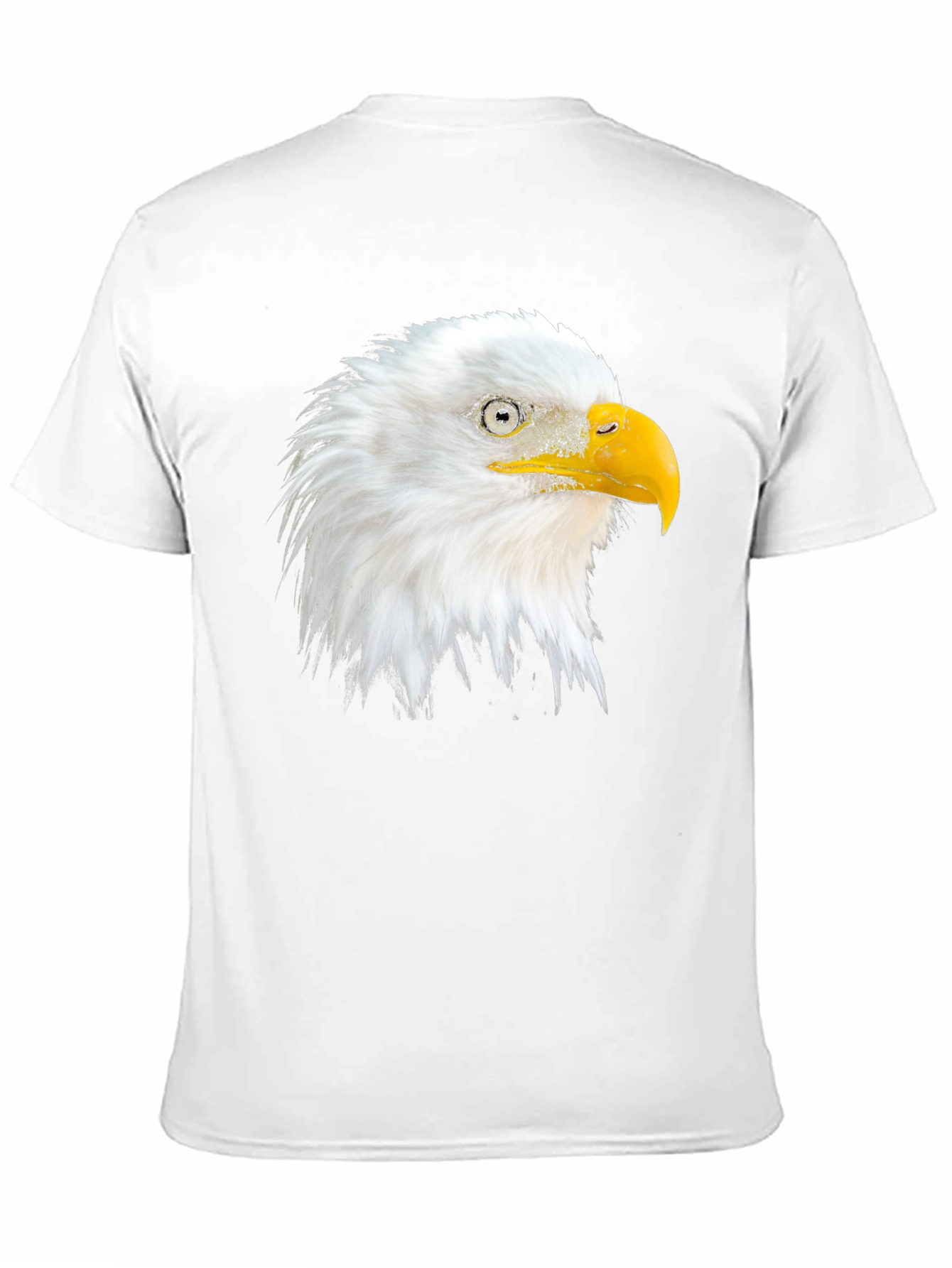 Eagle Head Graphic Print Crew Neck T-Shirt