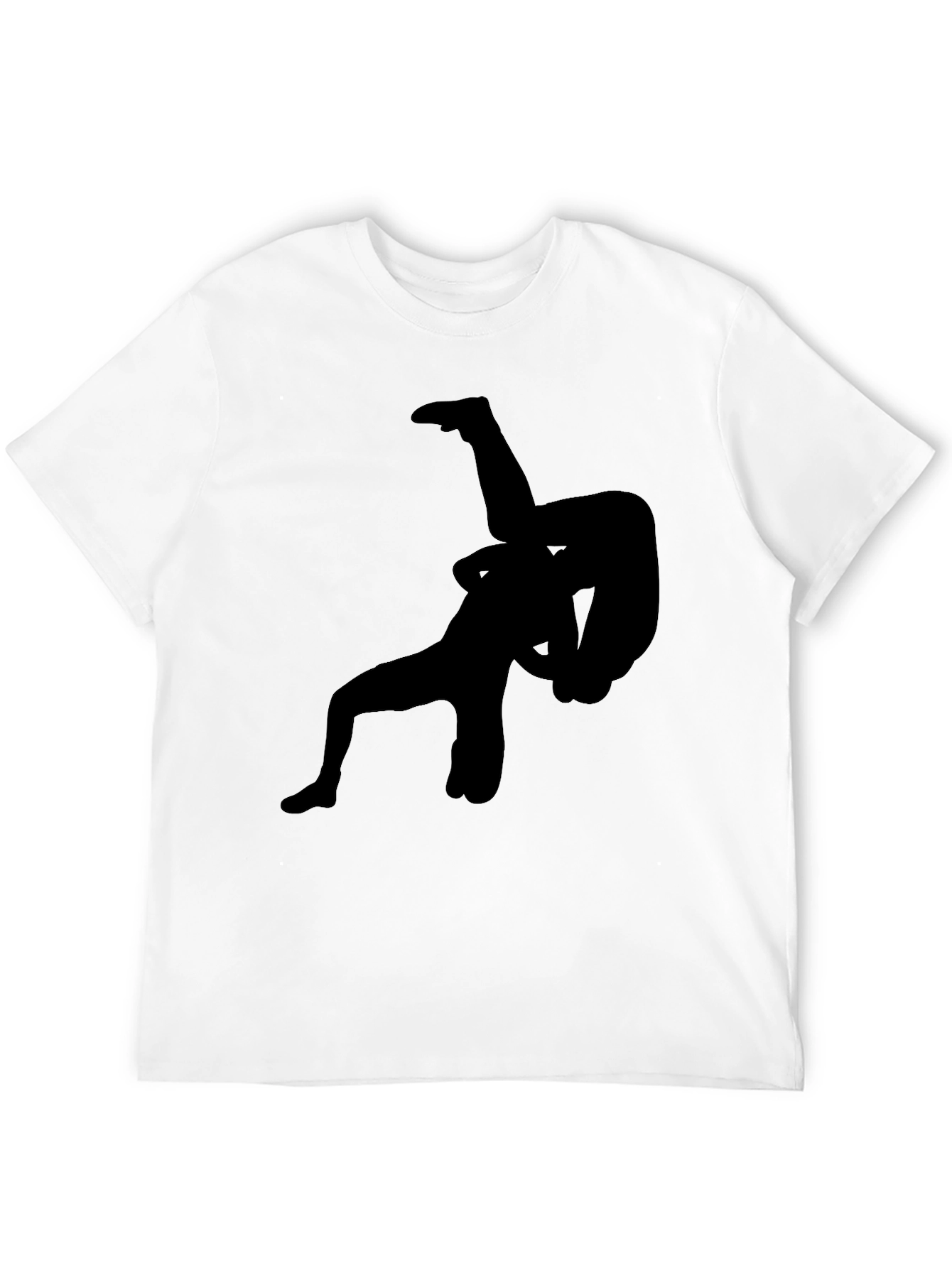 Wrestling Silhouette Graphic T-Shirt