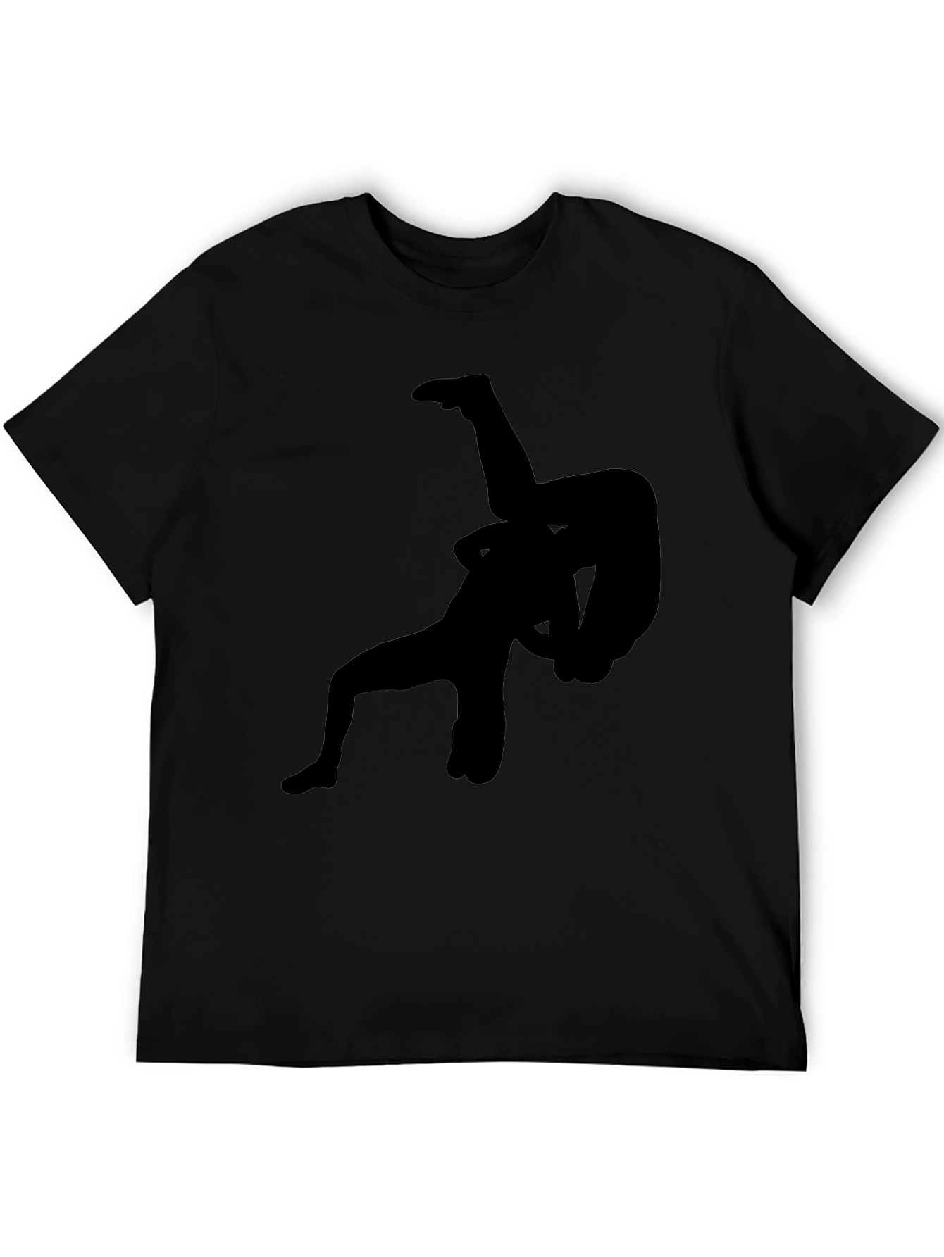 Wrestling Silhouette Graphic T-Shirt