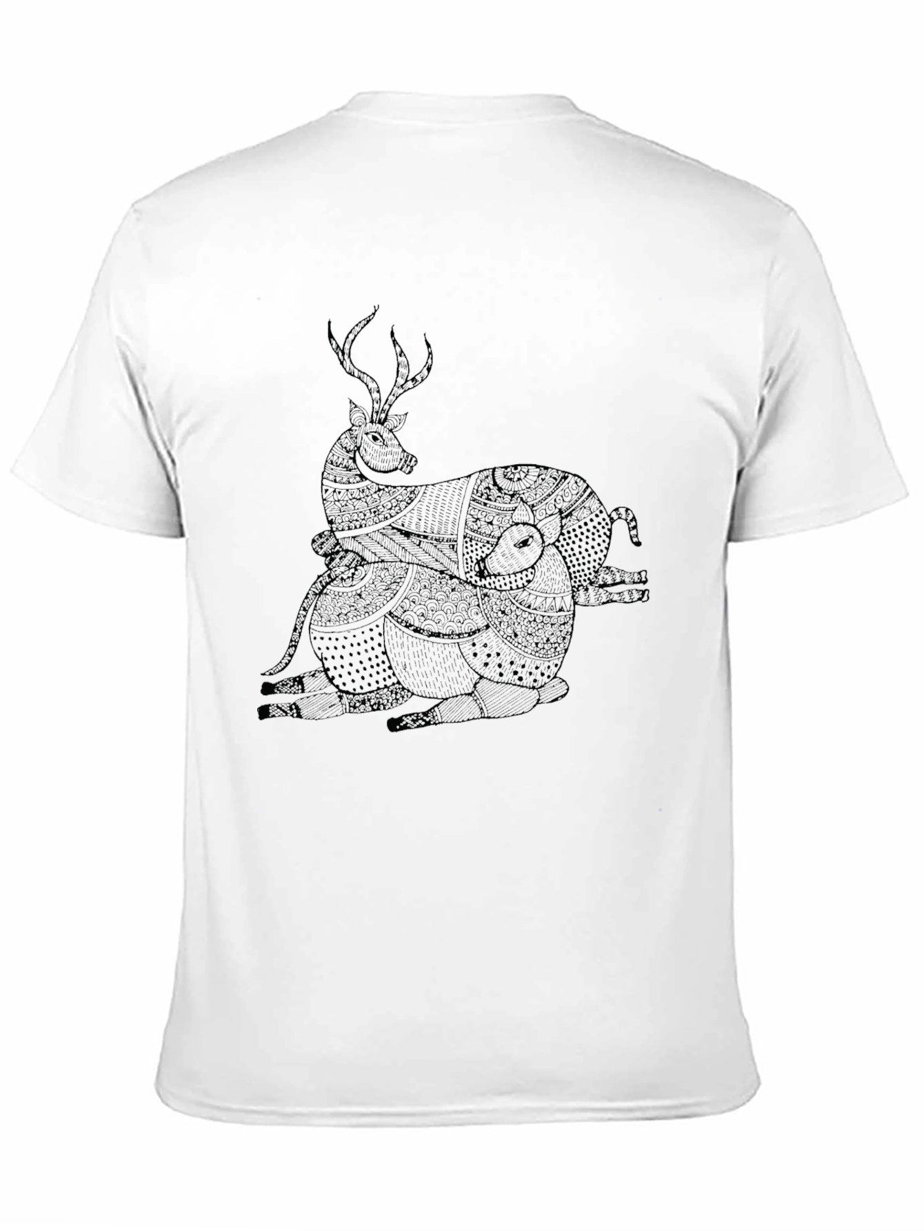 Black Deer Graphic Tee - Unique Style