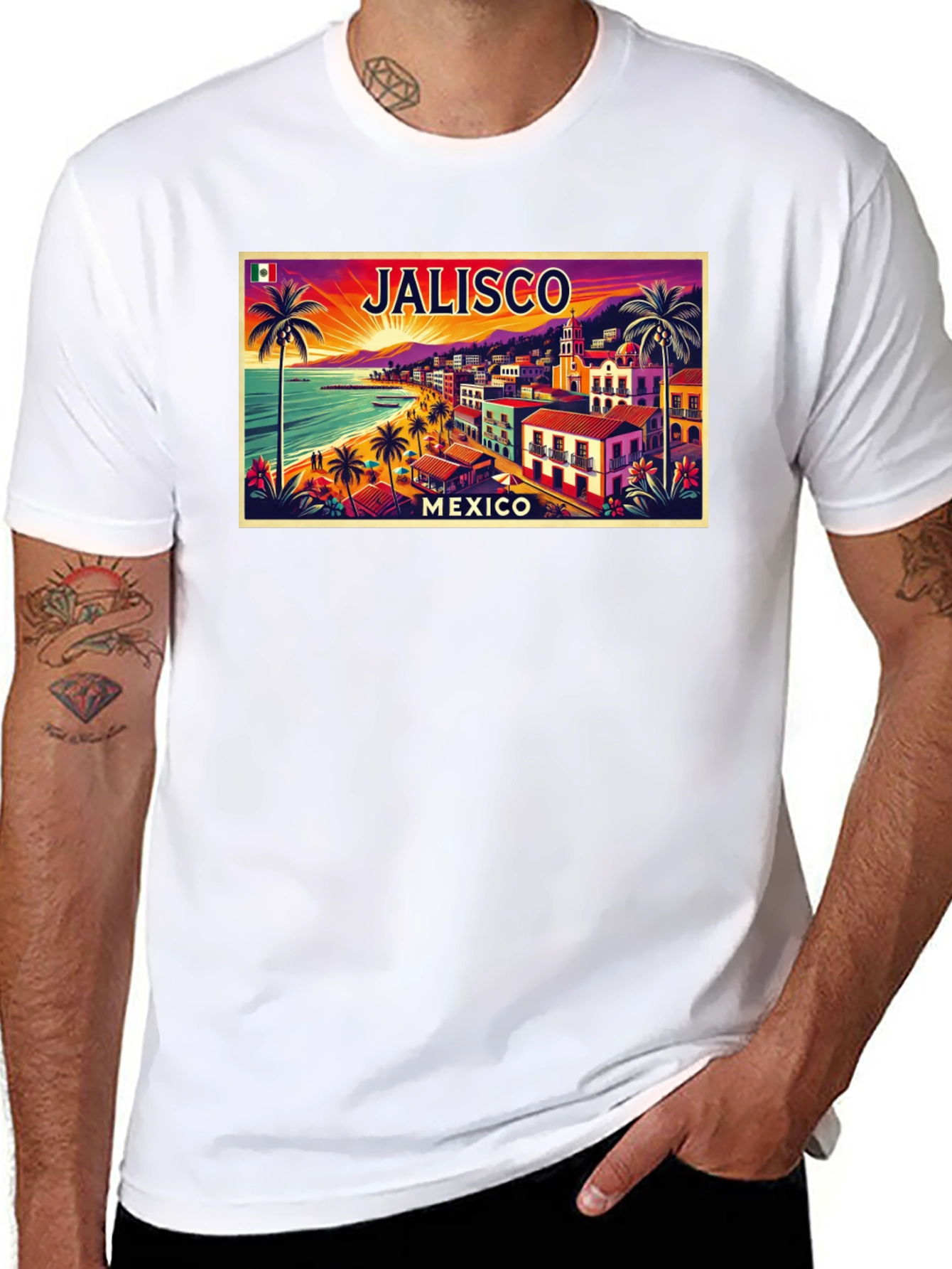 Jalisco Mexico Souvenir Graphic T-Shirt