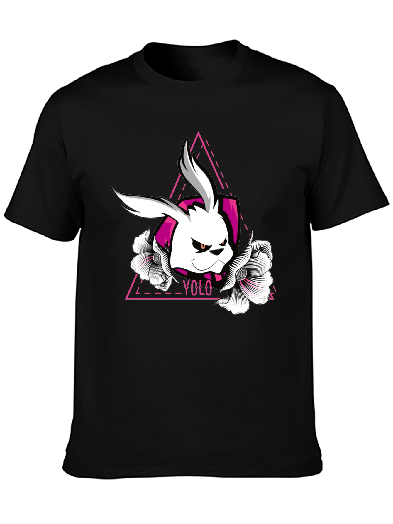 YOLO Rabbit Graphic Tee - Unique Design!