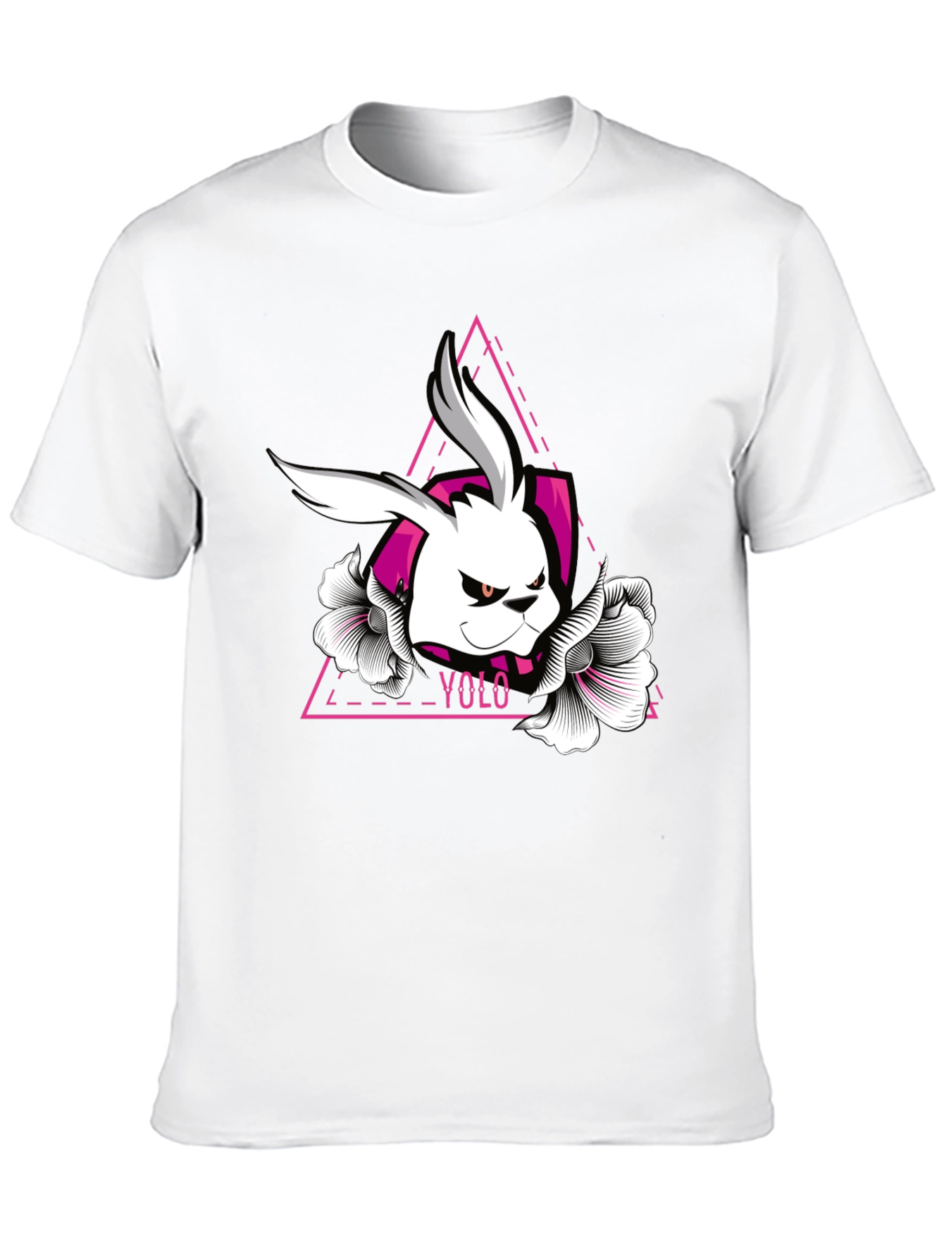 YOLO Rabbit Graphic Tee - Unique Design!