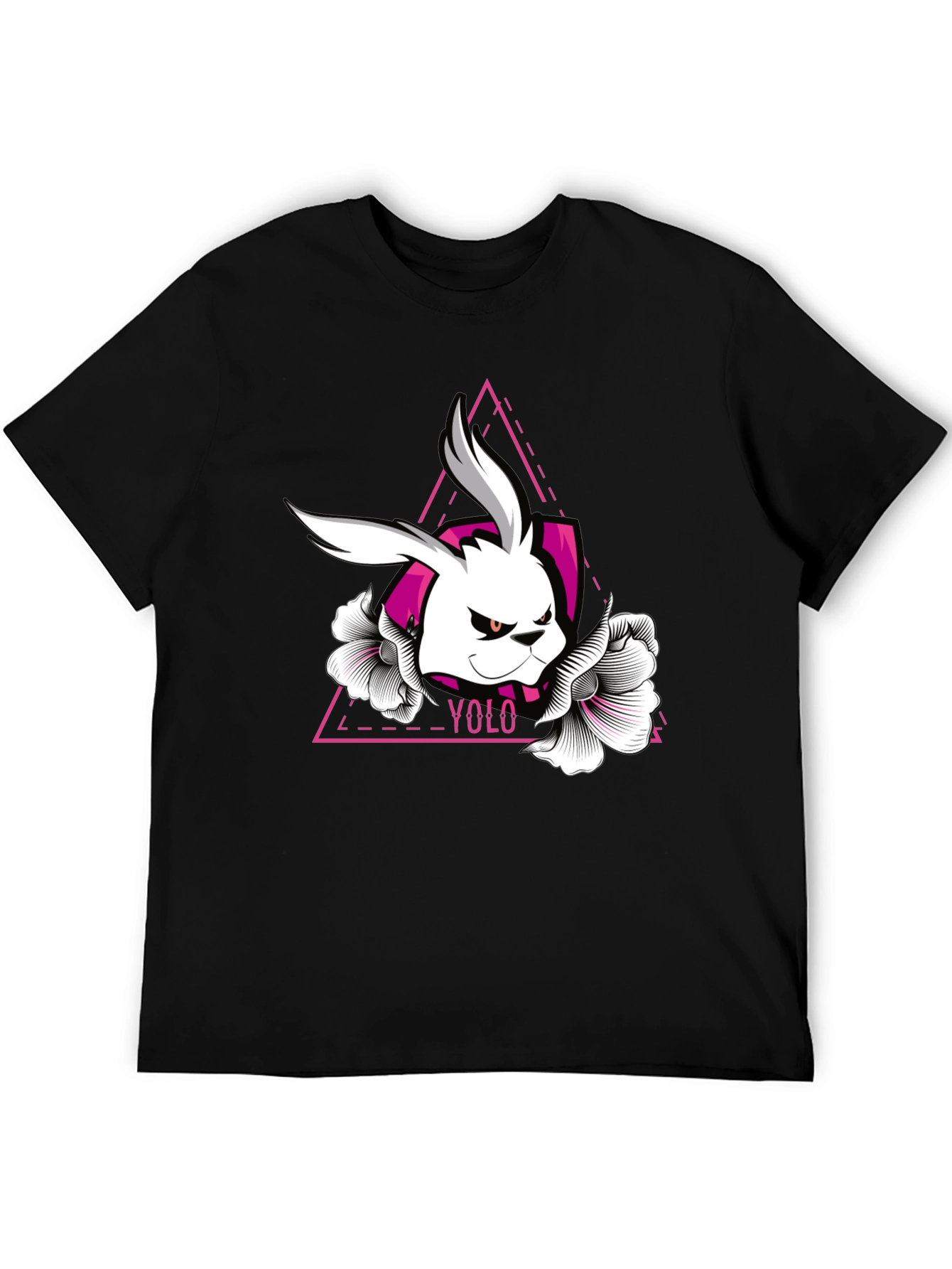 YOLO Rabbit Graphic Tee - Unique Design!