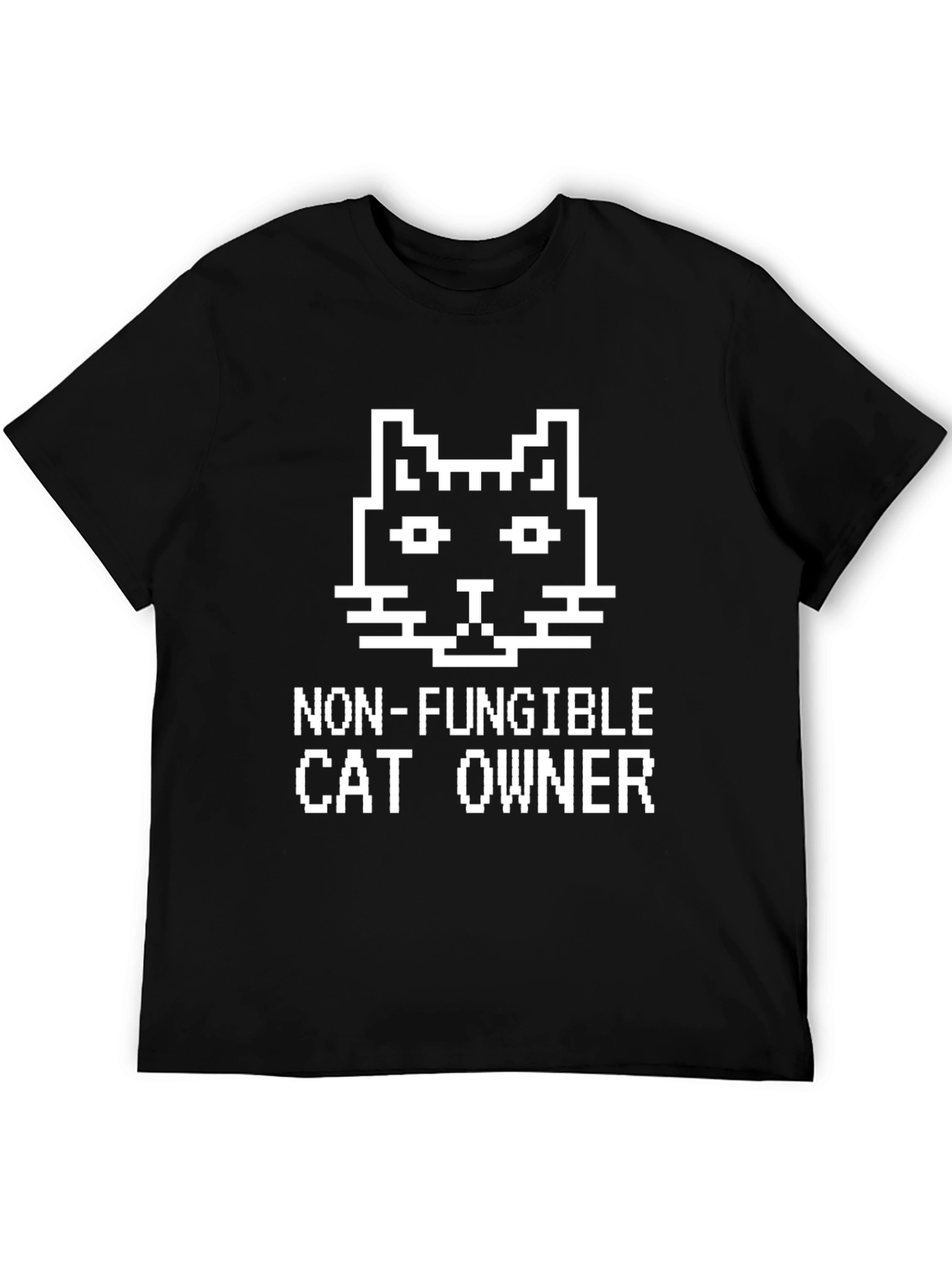 Non-Fungible Cat Owner Black T-Shirt