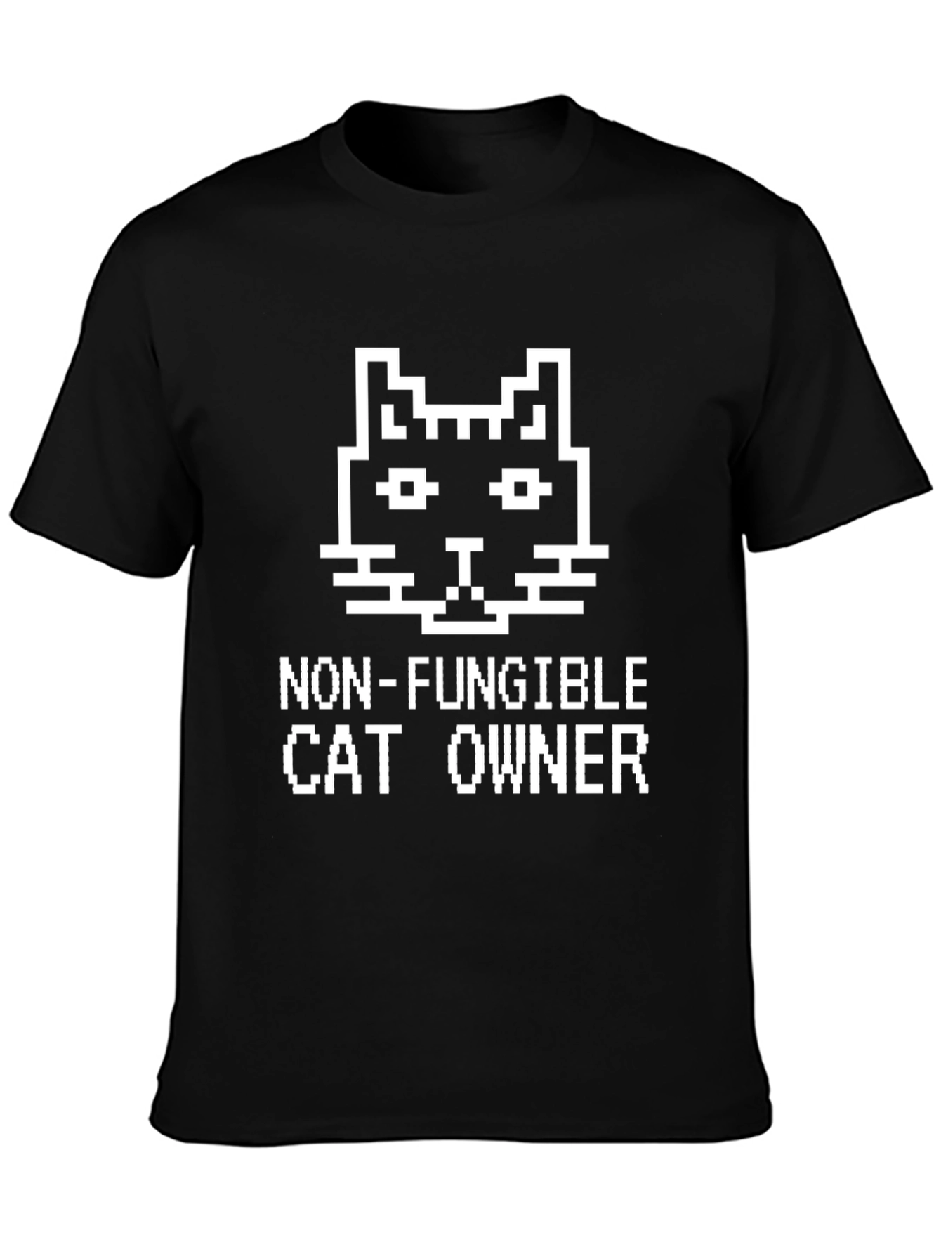 Non-Fungible Cat Owner Black T-Shirt