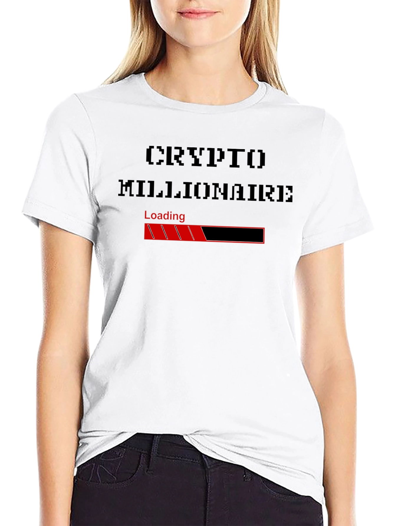 Crypto Millionaire Loading T-Shirt - Black