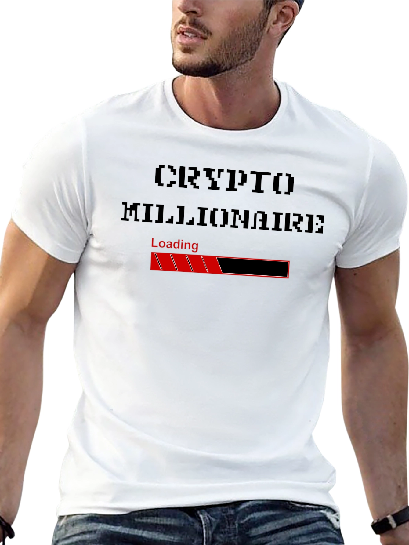 Crypto Millionaire Loading T-Shirt - Black