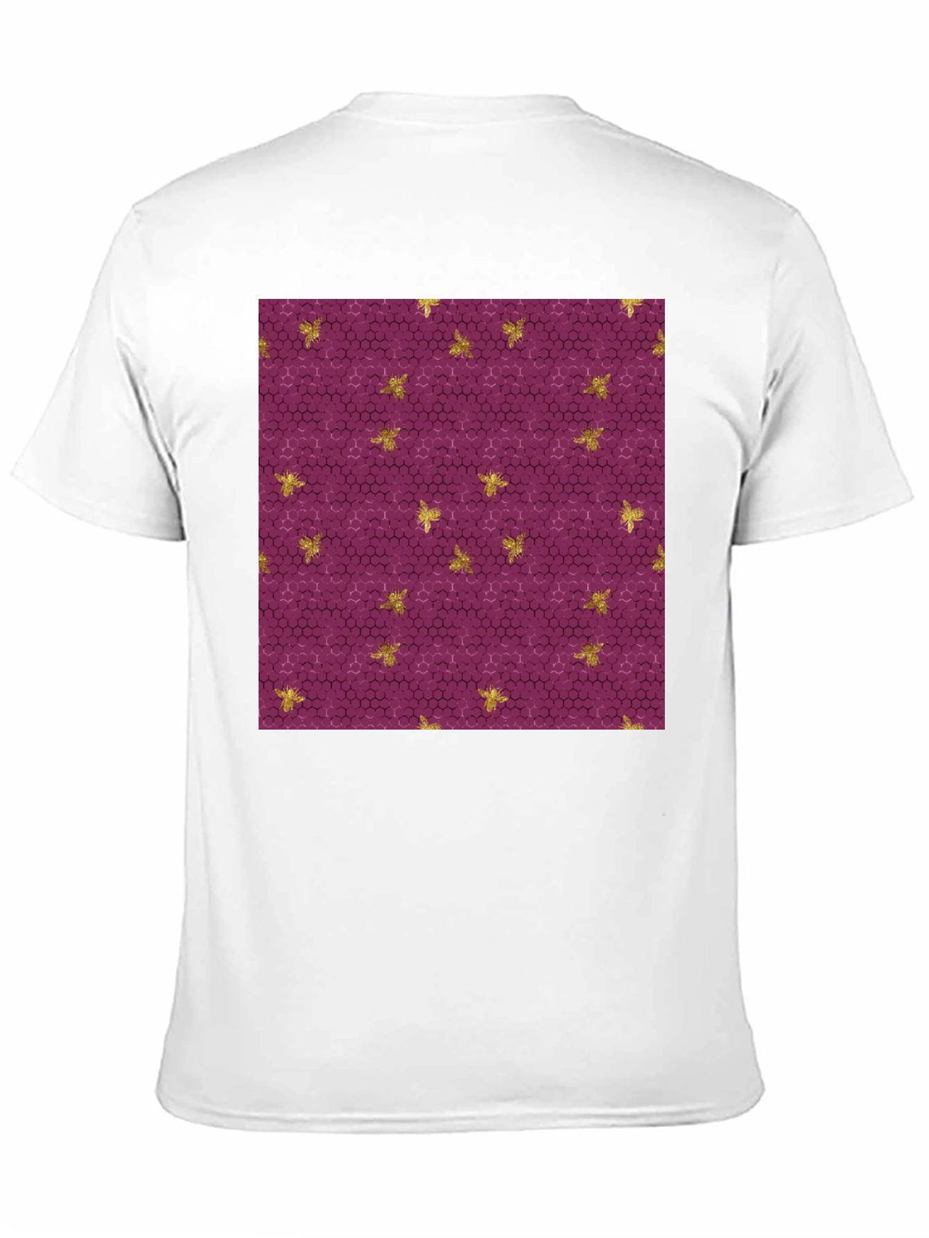 Honeycomb & Bee Print T-Shirt
