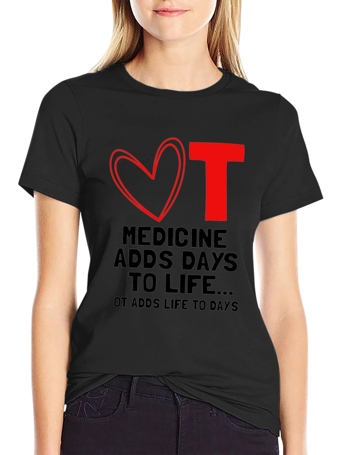 Occupational Therapy OT Love Heart T-Shirt
