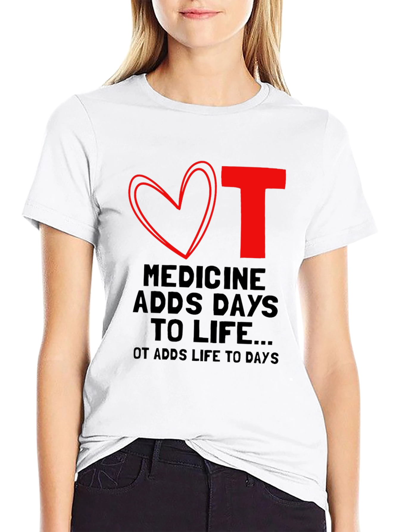 Occupational Therapy OT Love Heart T-Shirt
