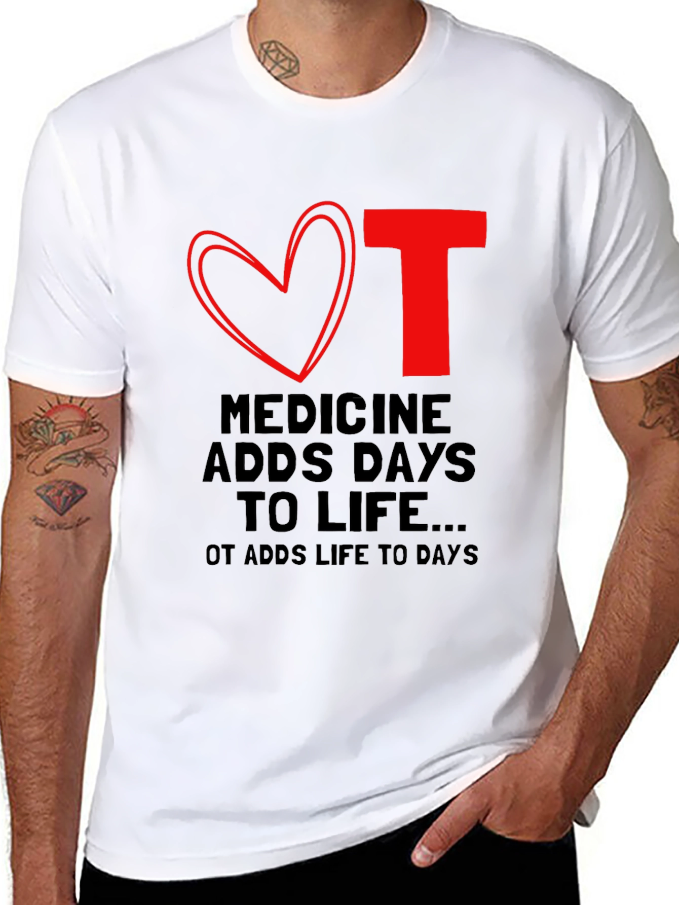 Occupational Therapy OT Love Heart T-Shirt