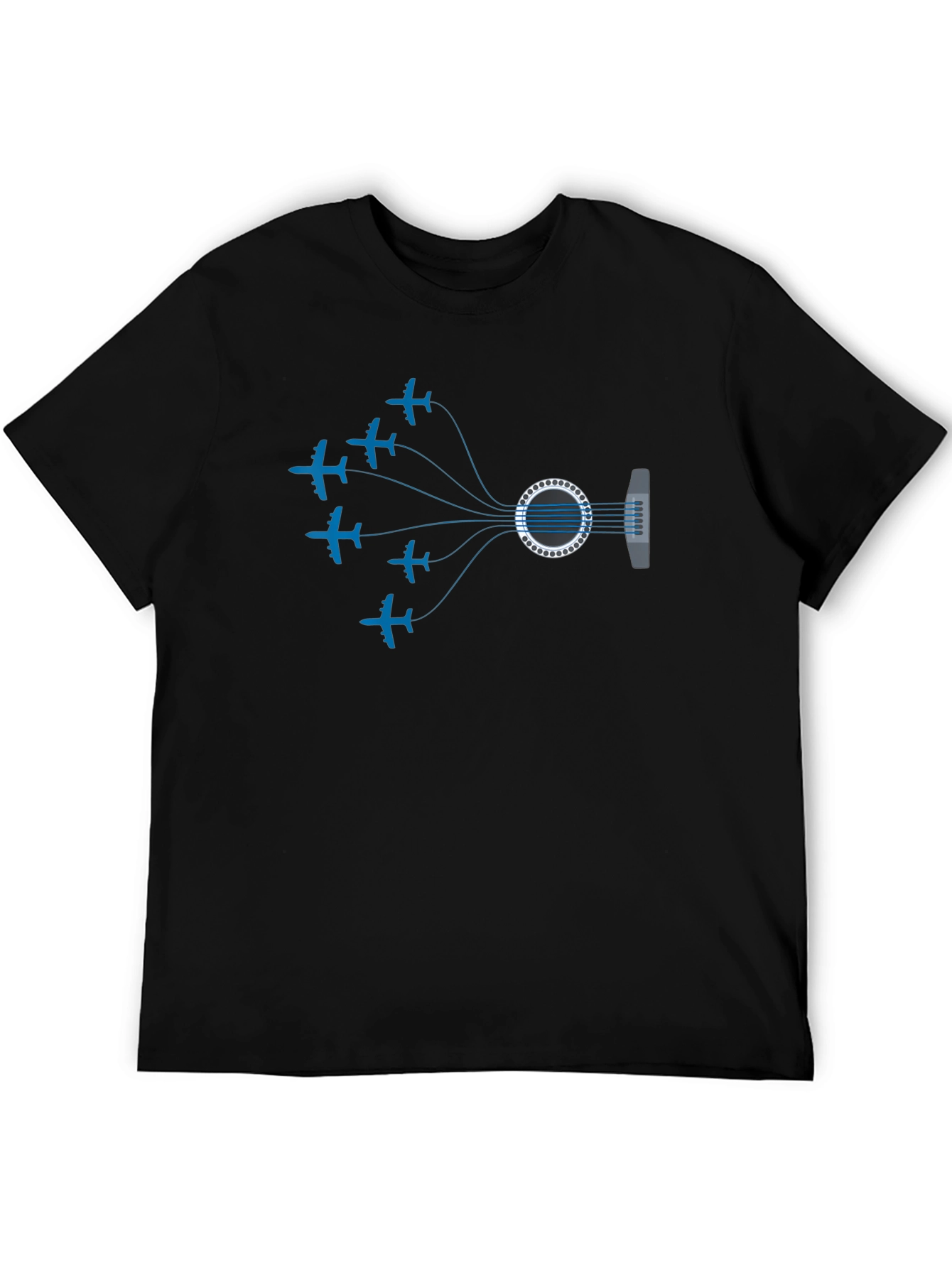 Aviation Guitar T-Shirt - Music & Flight Design