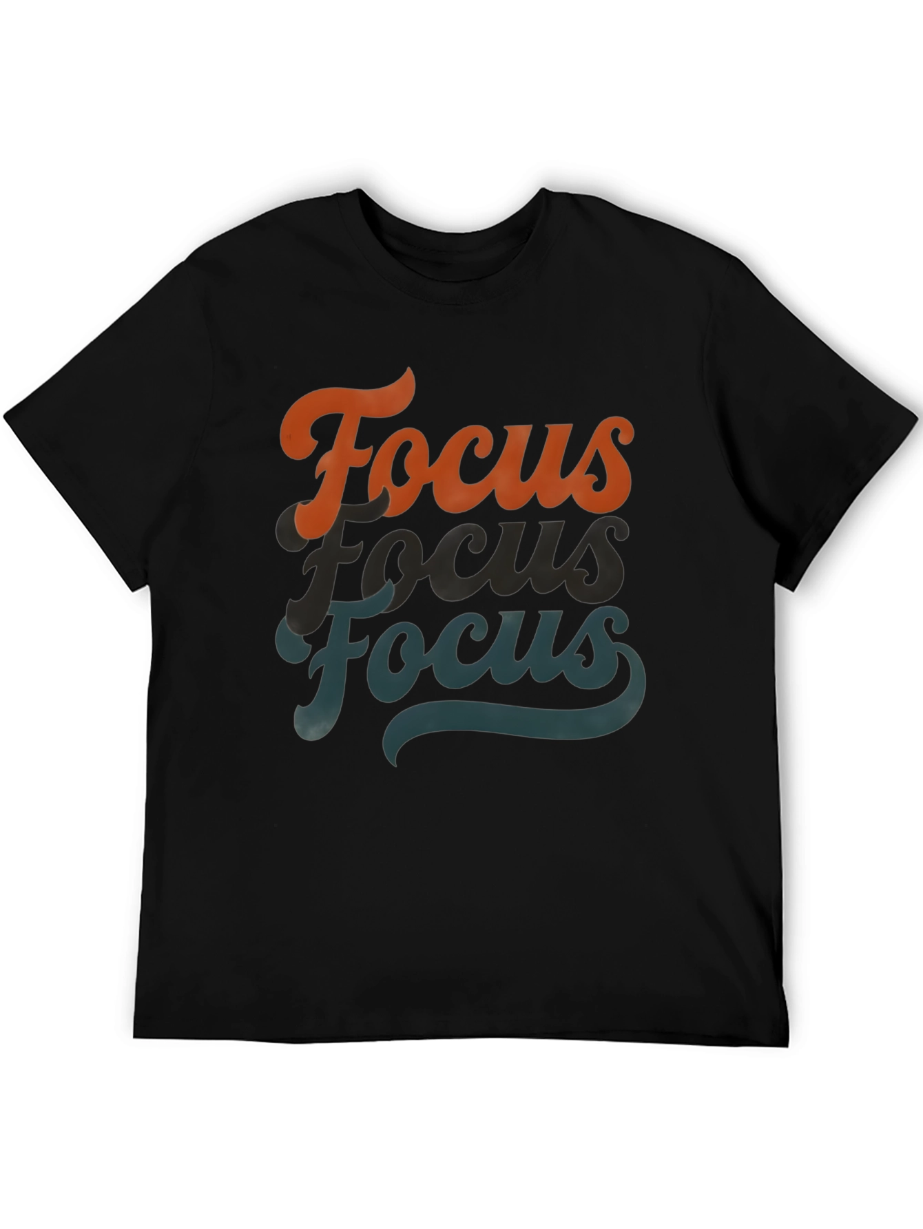 Focus Retro Graphic Tee - Black T-Shirt