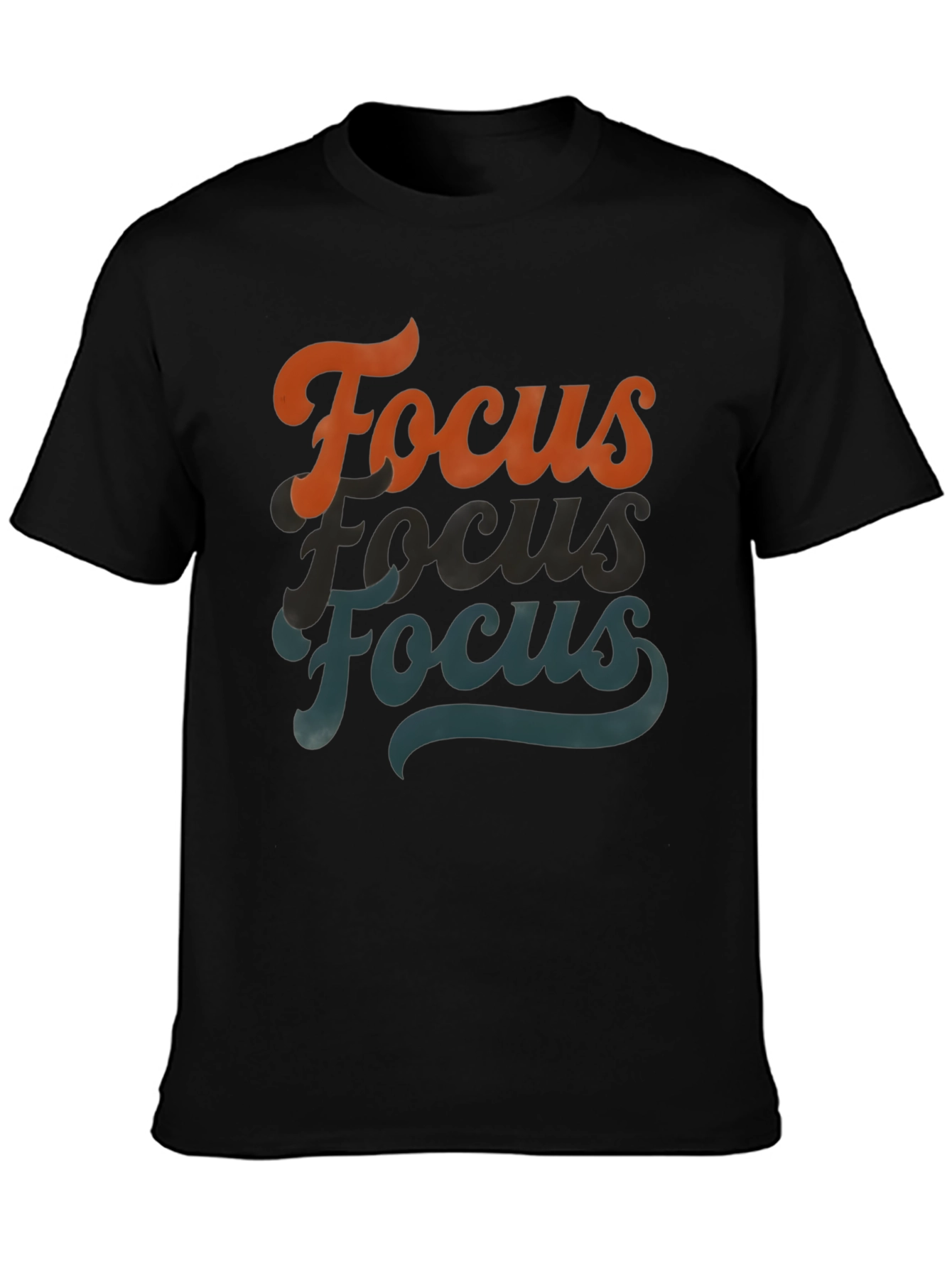 Focus Retro Graphic Tee - Black T-Shirt