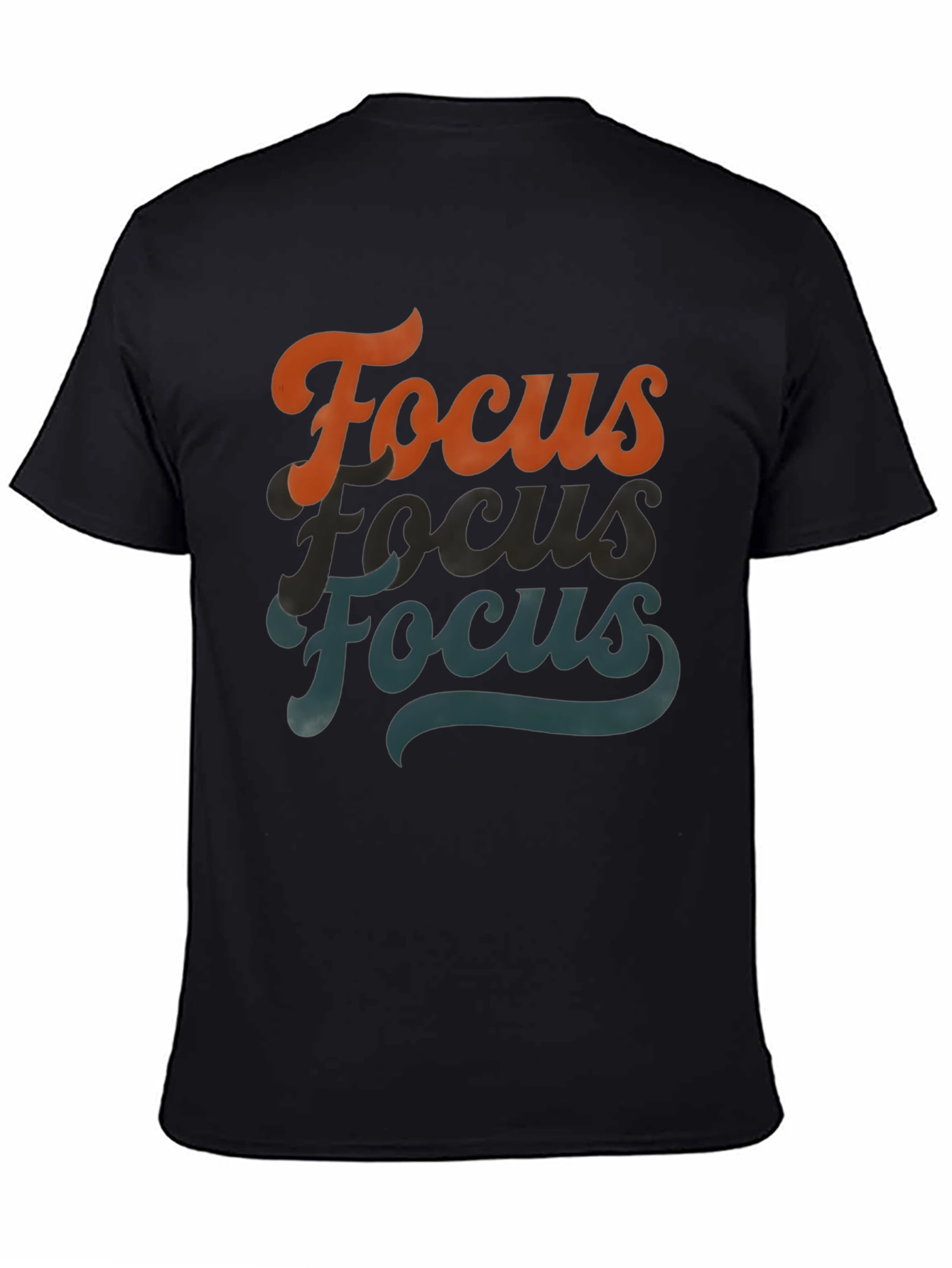 Focus Retro Graphic Tee - Black T-Shirt