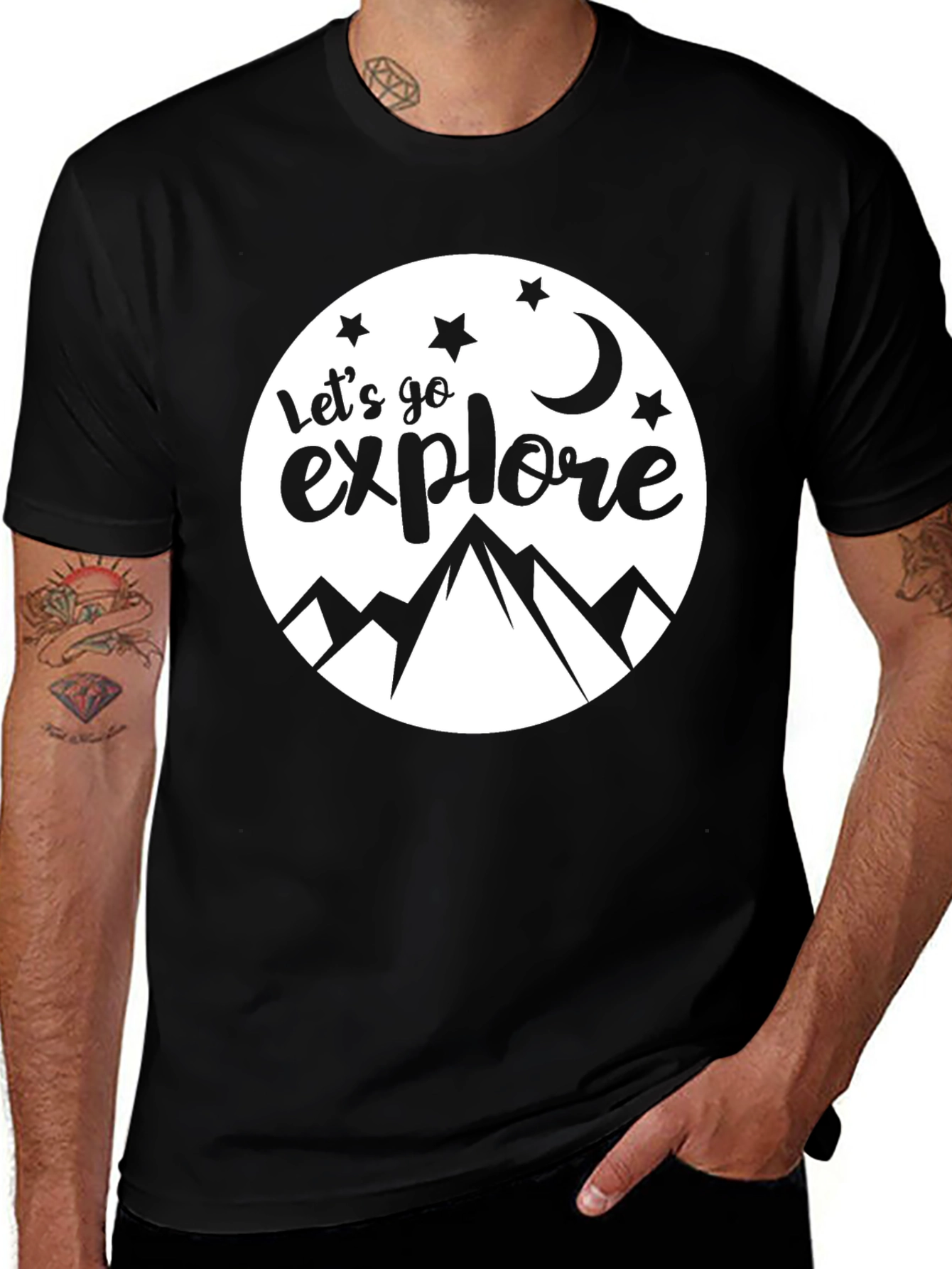 Lets Go Explore Graphic Tee - Adventure Awaits!