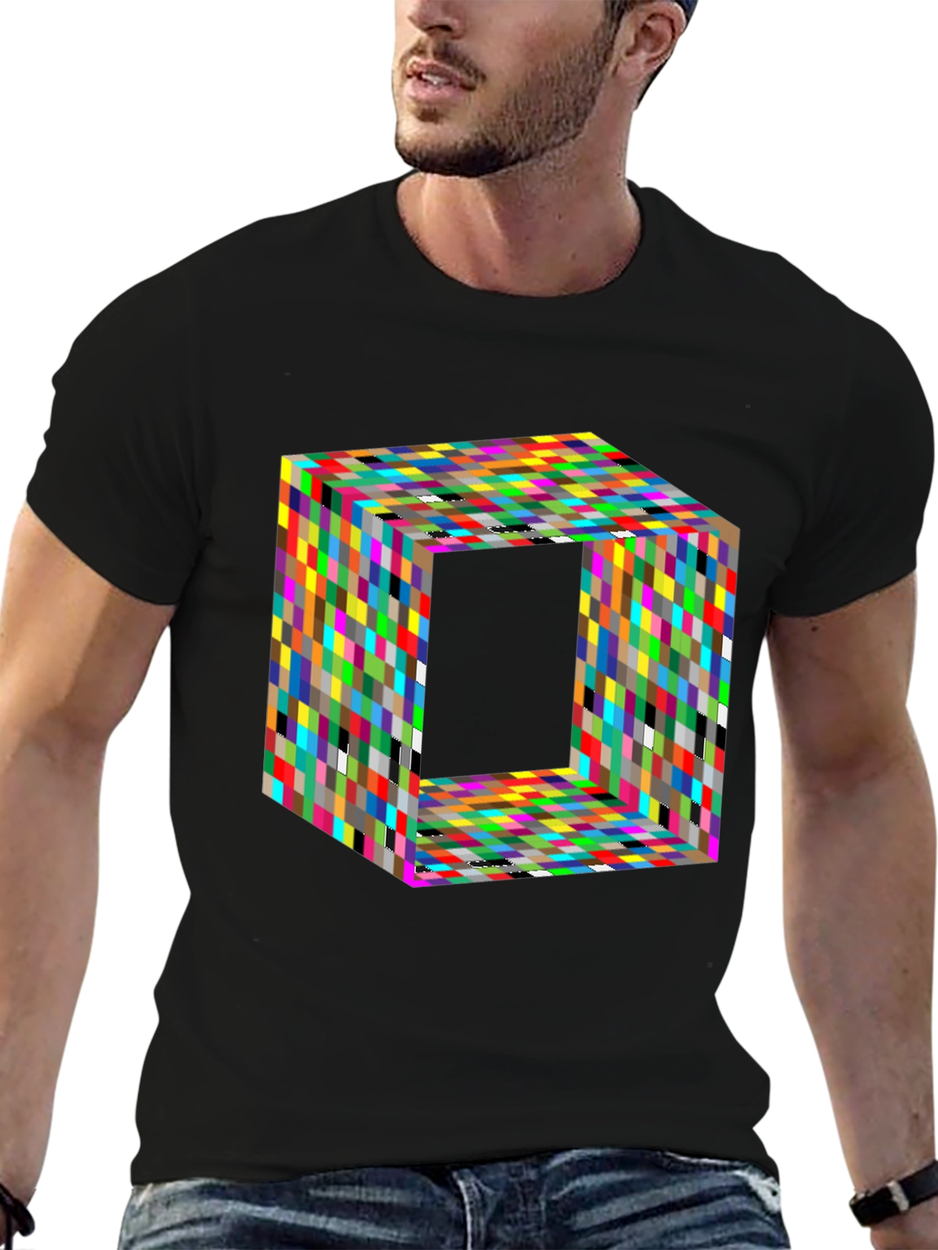 Geometric Optical Illusion T-Shirt