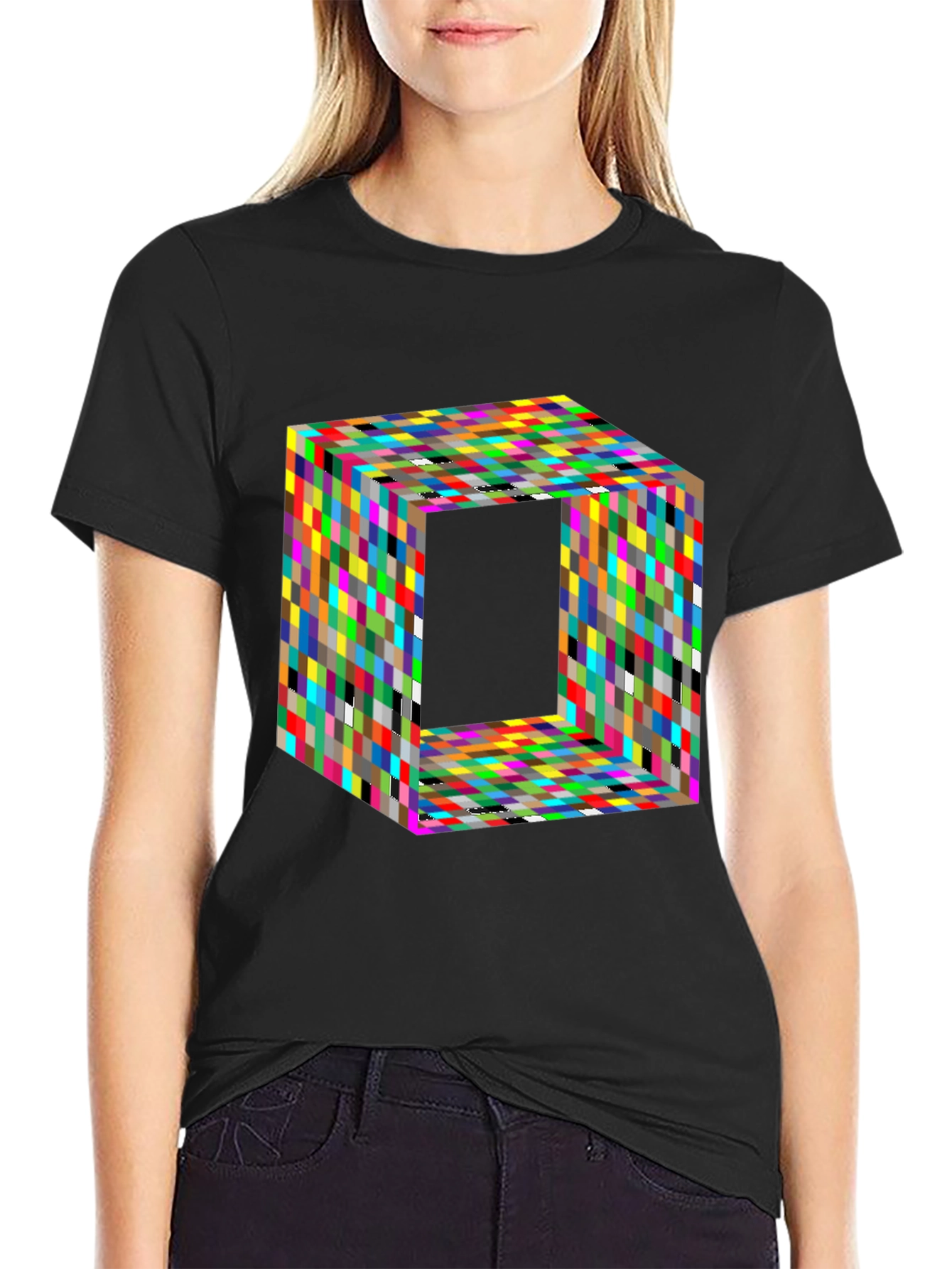 Geometric Optical Illusion T-Shirt