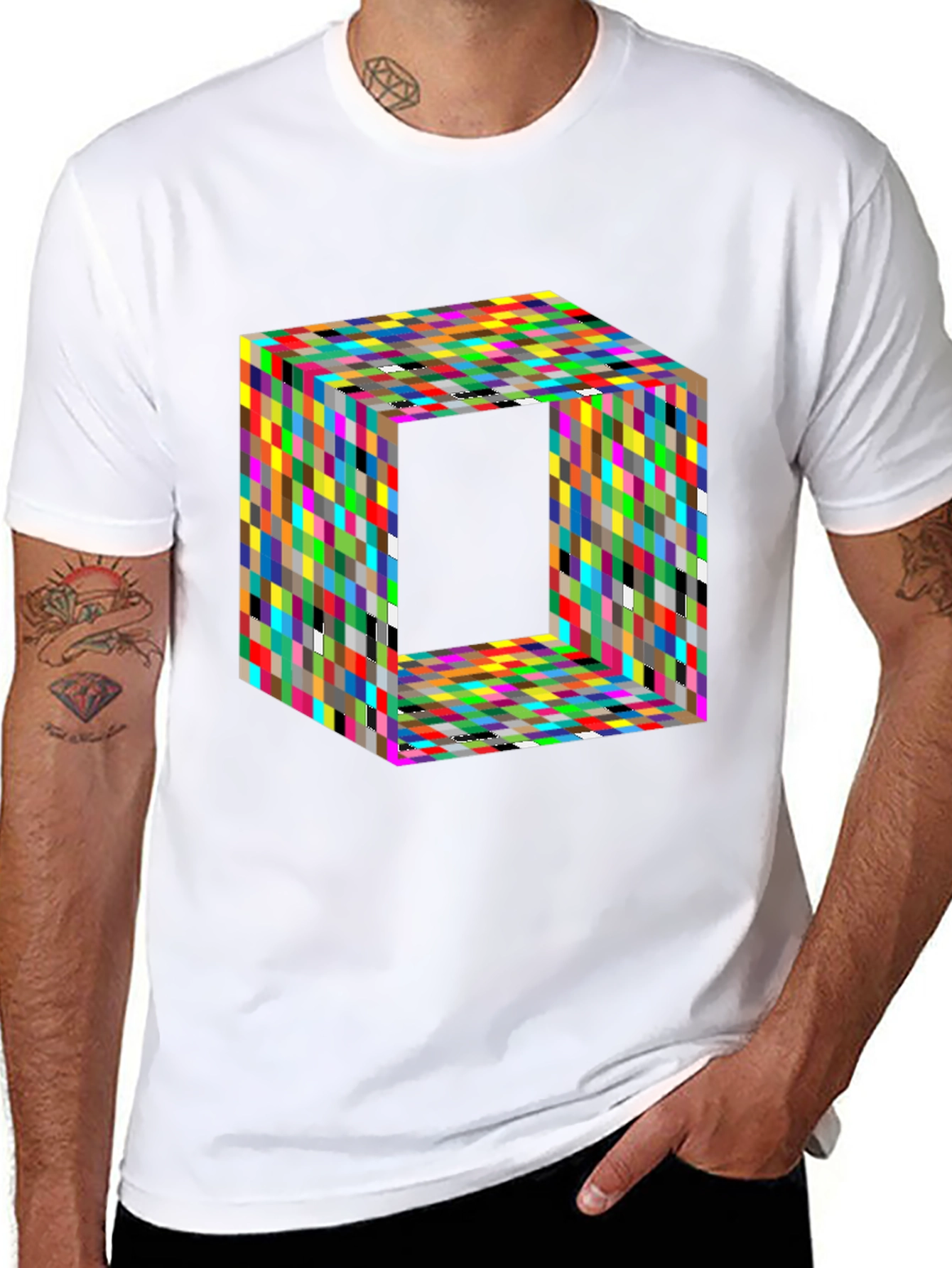 Geometric Optical Illusion T-Shirt