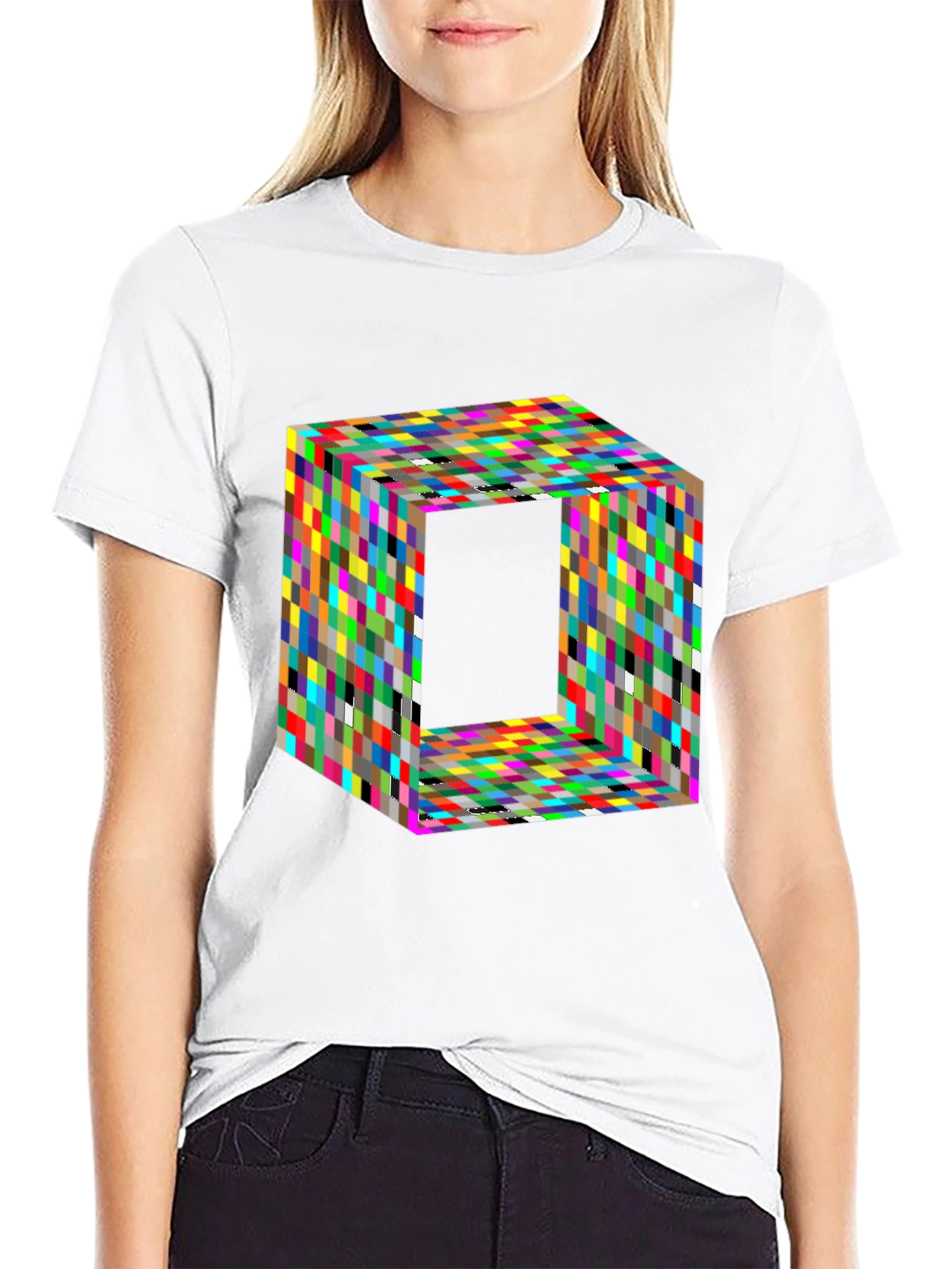 Geometric Optical Illusion T-Shirt