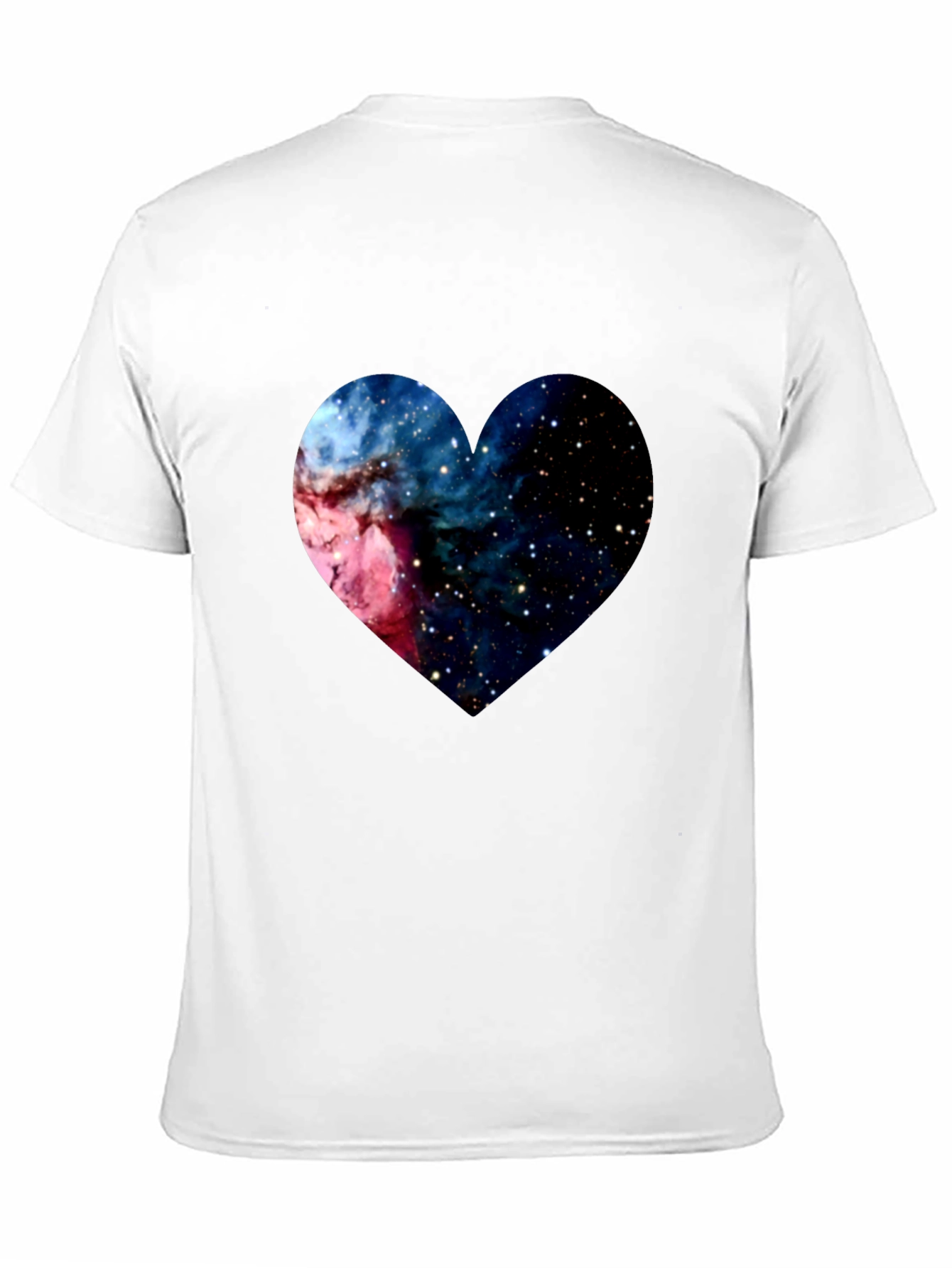 Galaxy Heart Black Tee - Cosmic Love T-Shirt