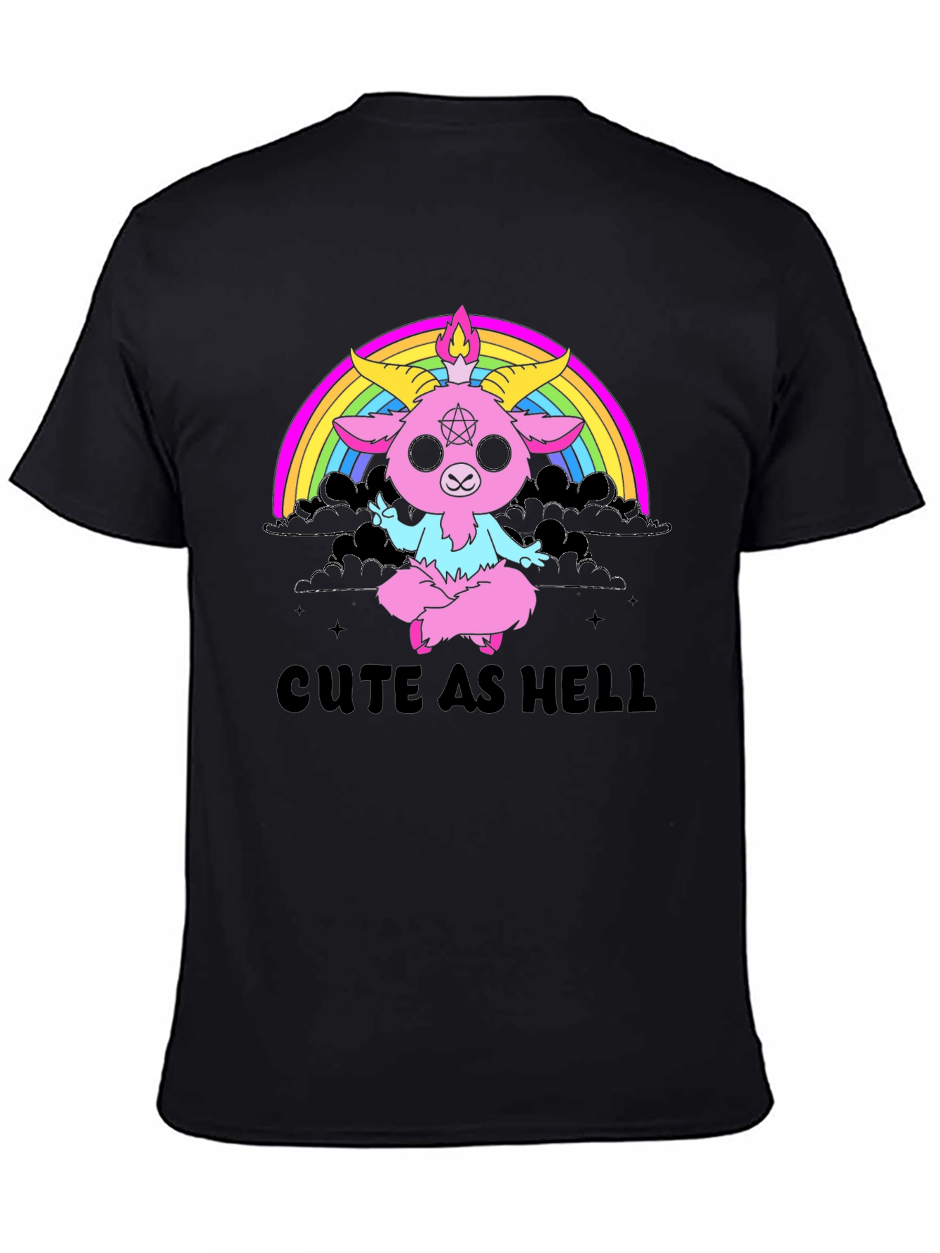 Cute As Hell Baphomet Rainbow T-Shirt