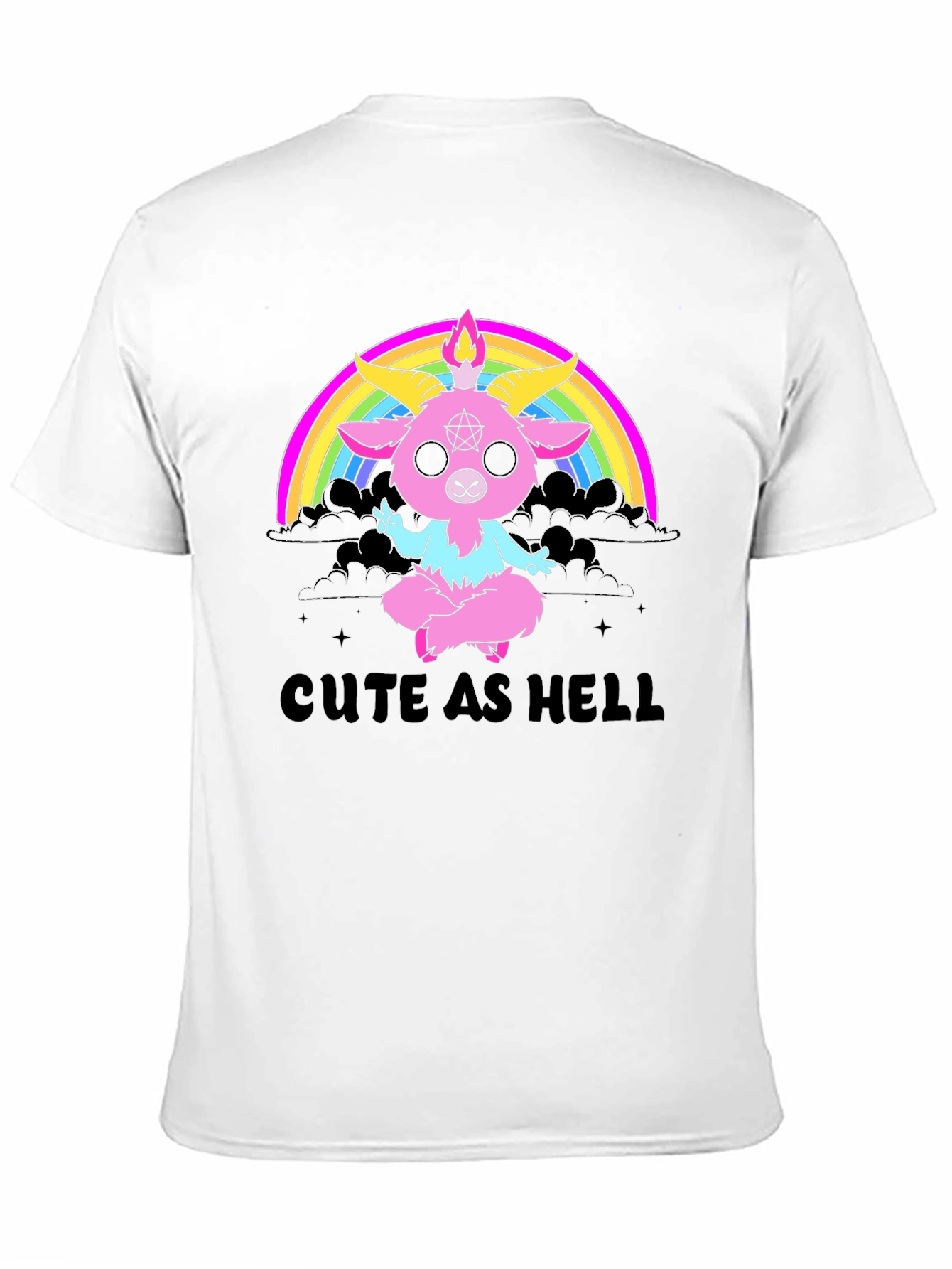 Cute As Hell Baphomet Rainbow T-Shirt