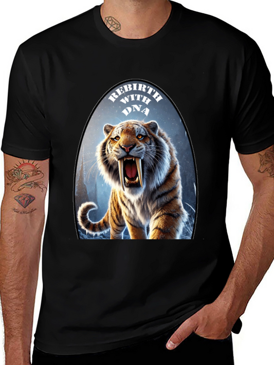Rebirth With DNA Tiger Graphic T-Shirt