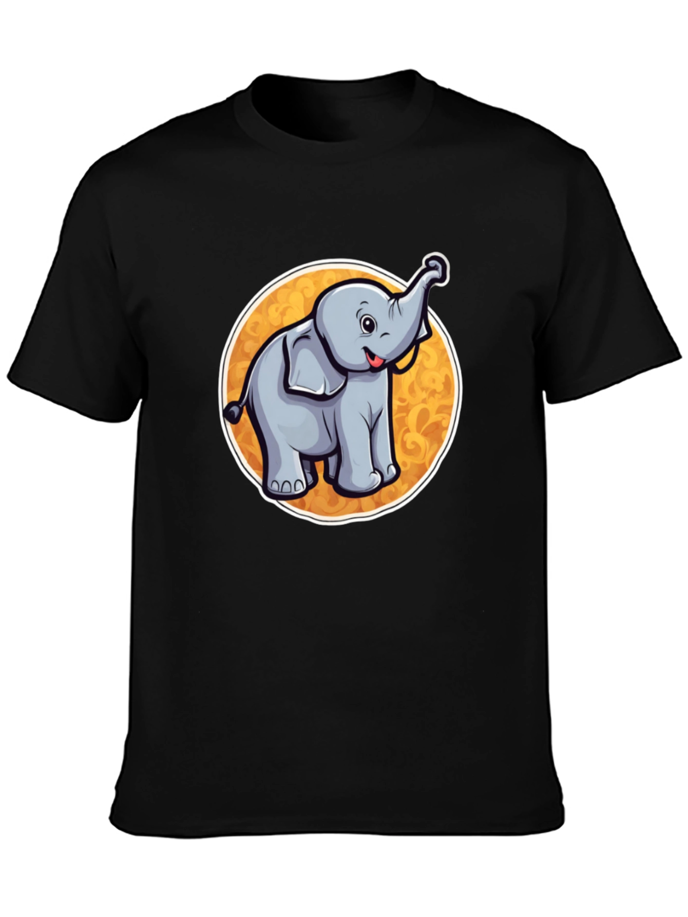 Cute Elephant Graphic Tee - Soft Cotton Blend