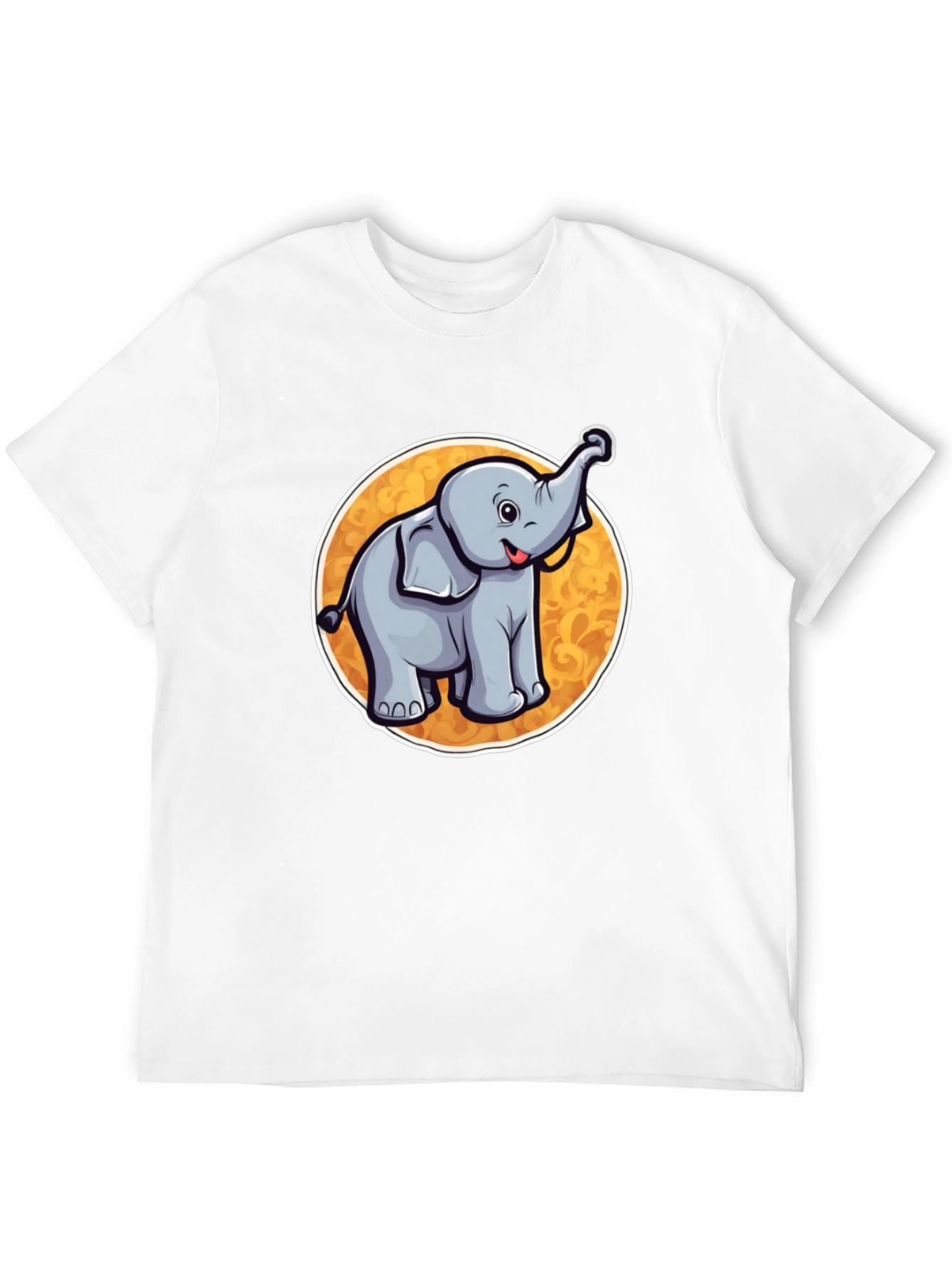 Cute Elephant Graphic Tee - Soft Cotton Blend