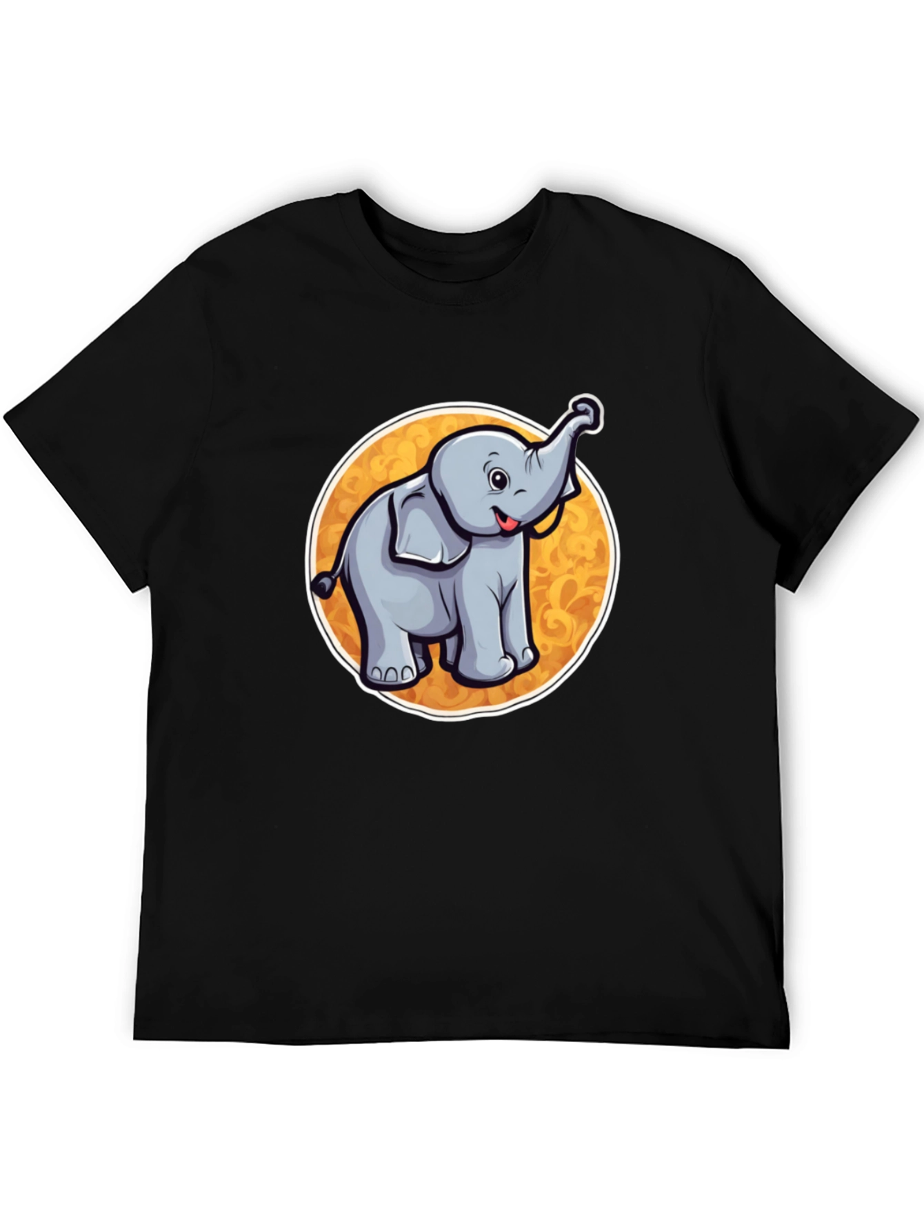 Cute Elephant Graphic Tee - Soft Cotton Blend