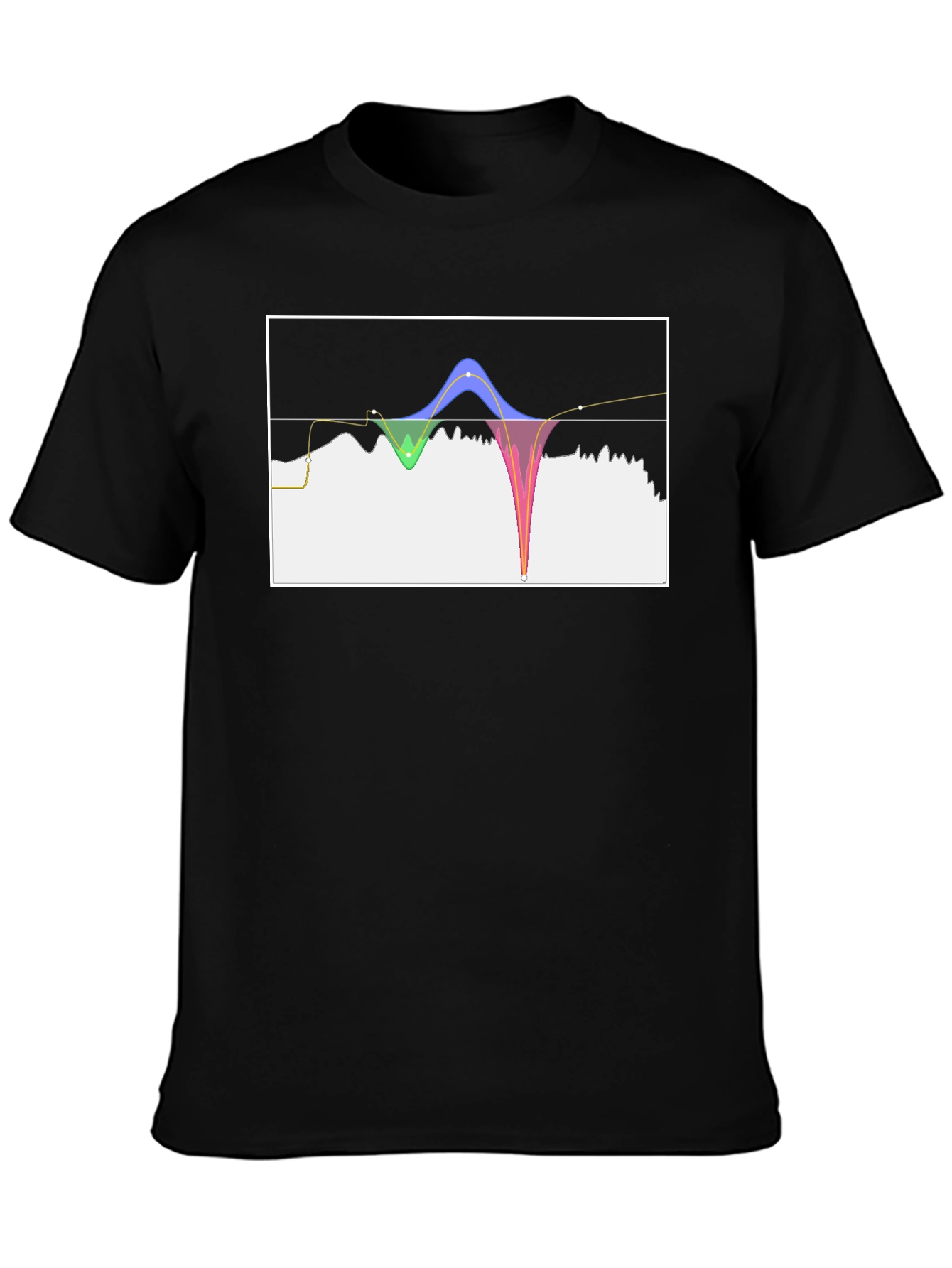 Abstract Graph T-Shirt - Black