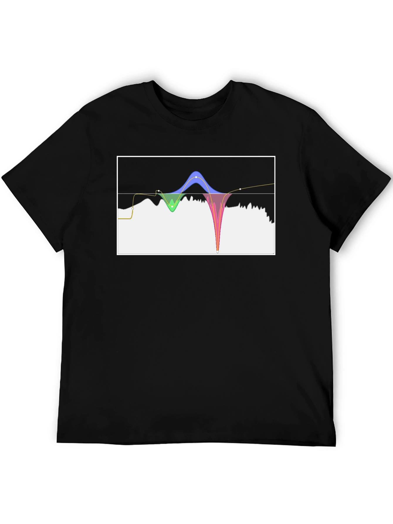 Abstract Graph T-Shirt - Black
