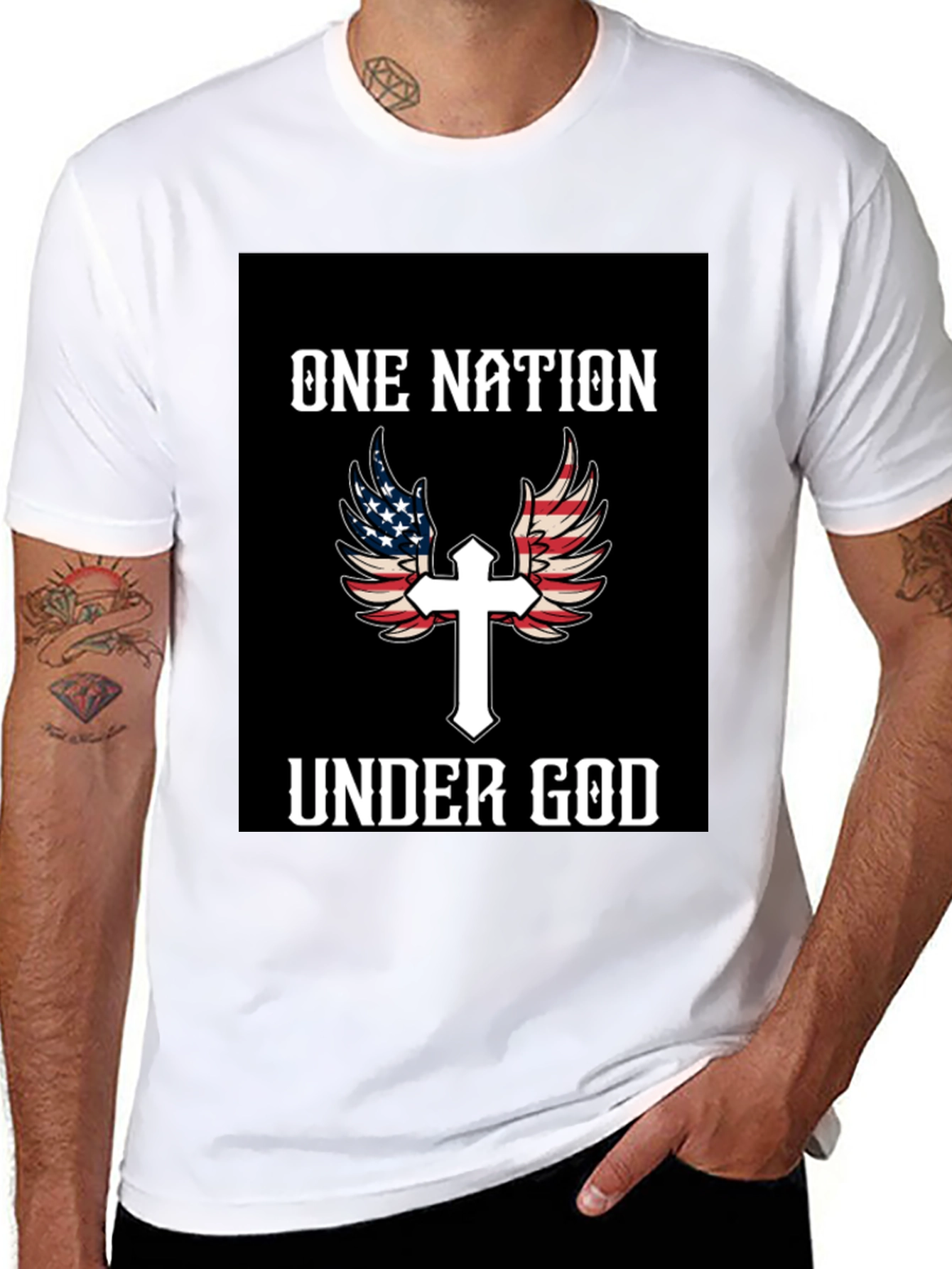 One Nation Under God Patriotic T-Shirt