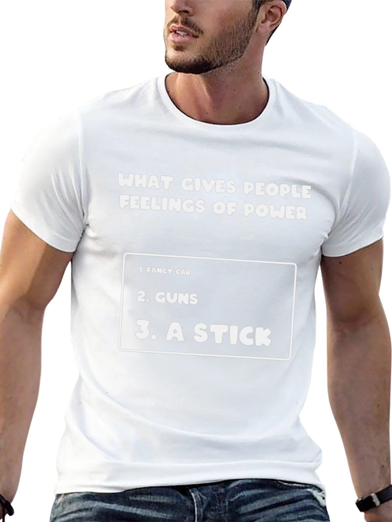 Funny Feelings of Power Graphic T-Shirt