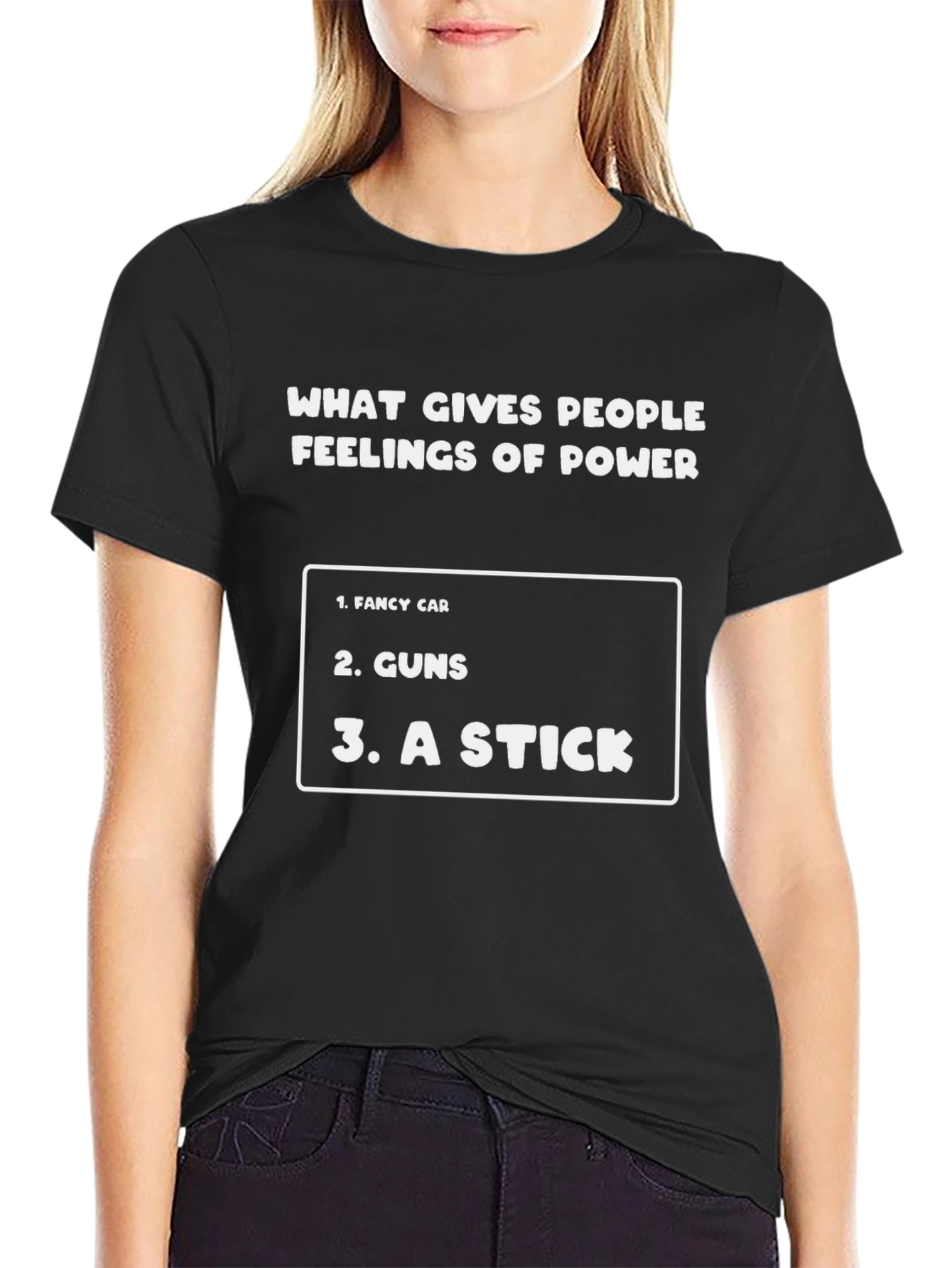 Funny Feelings of Power Graphic T-Shirt