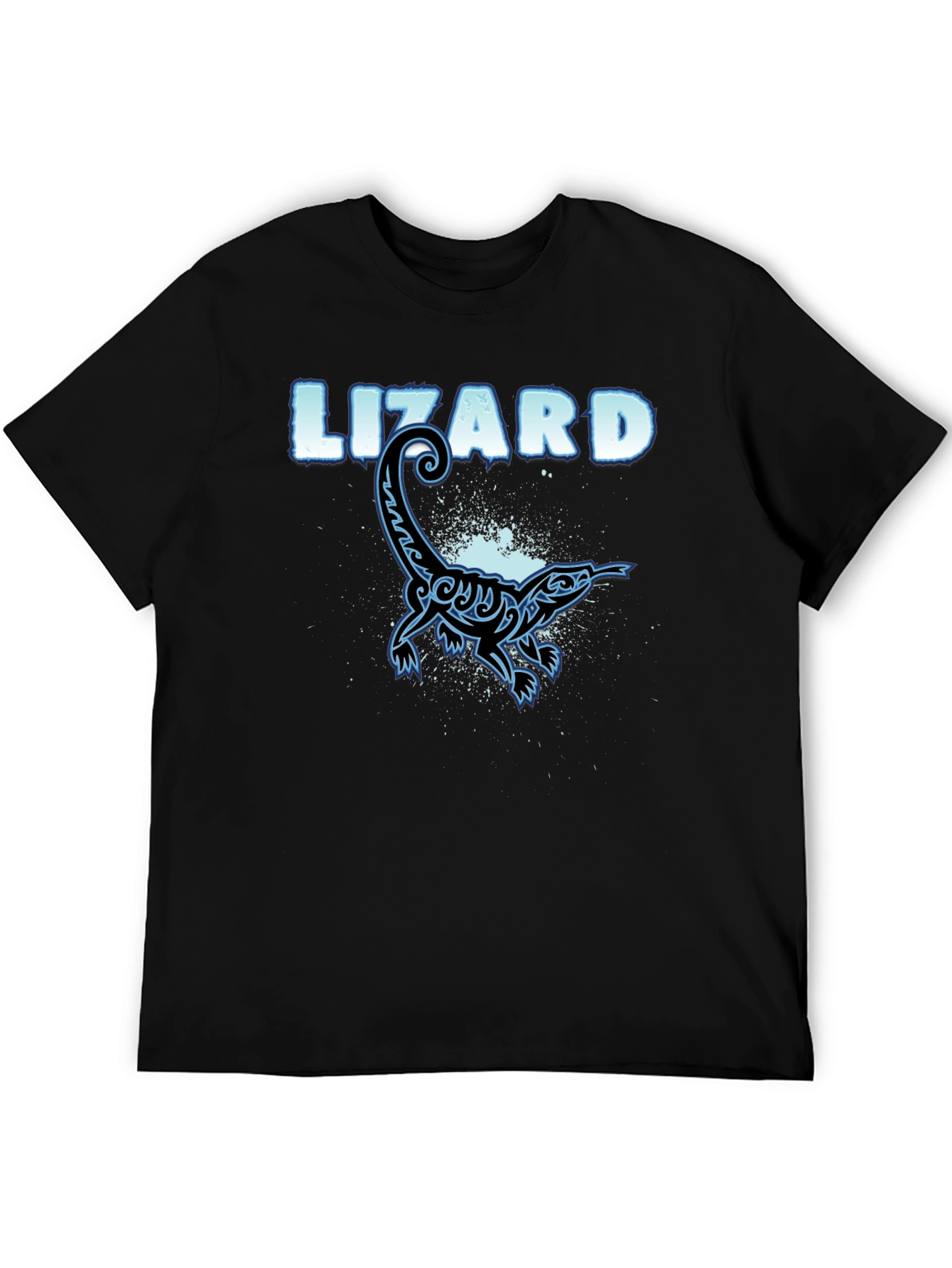 Cool Lizard Graphic T-Shirt - Black Cotton Tee