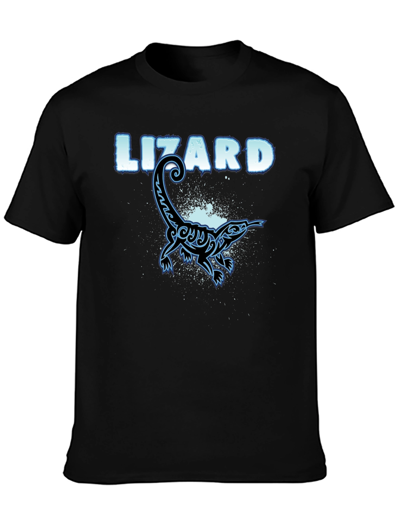 Cool Lizard Graphic T-Shirt - Black Cotton Tee