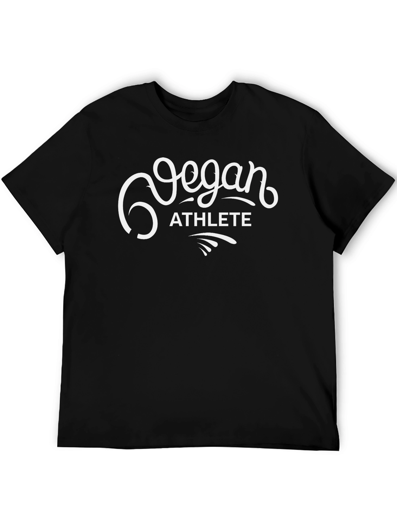 Vegan Athlete Graphic Tee - Black
