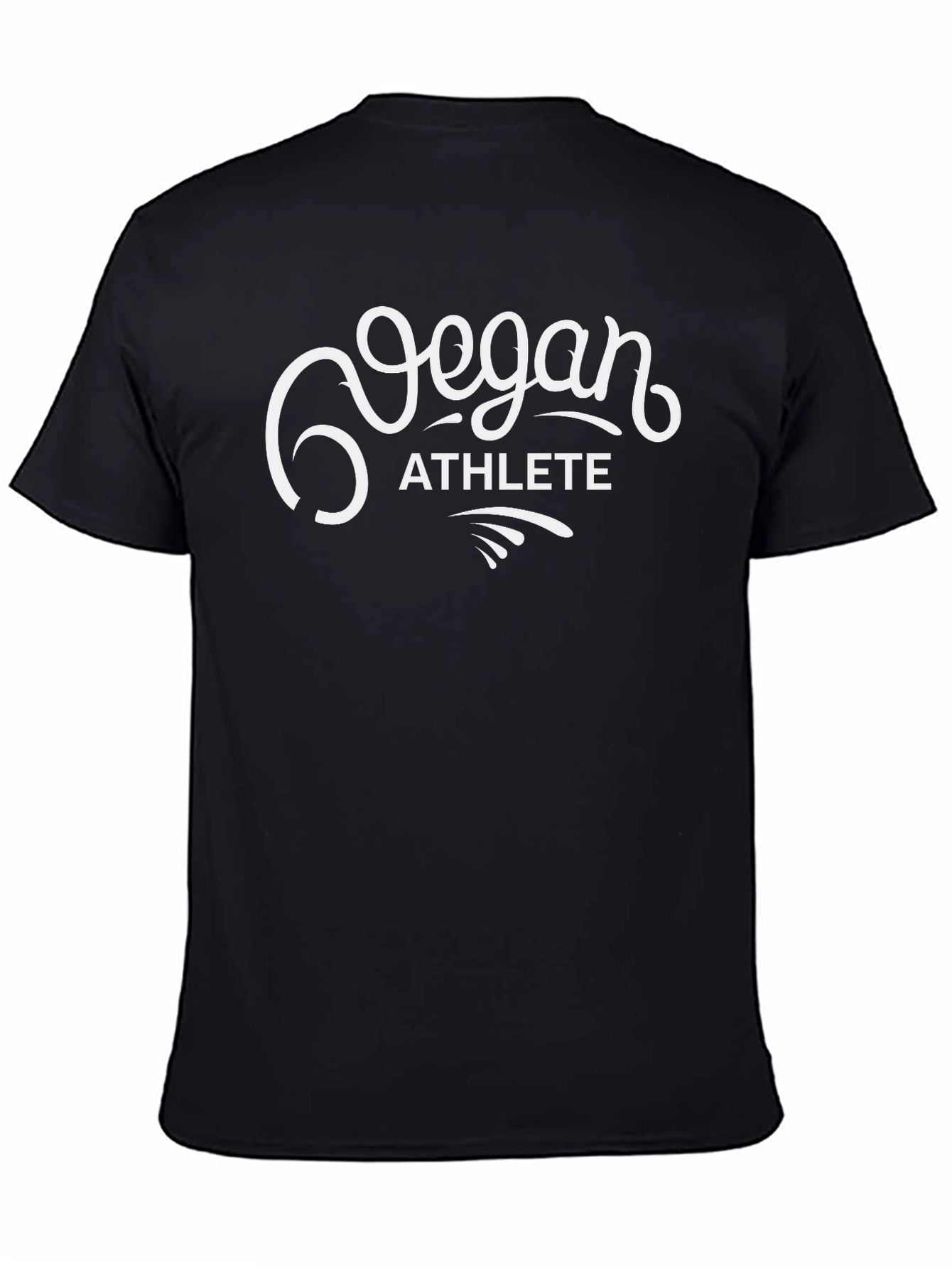 Vegan Athlete Graphic Tee - Black