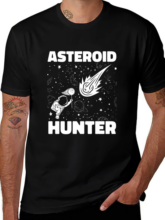 Asteroid Hunter Graphic T-Shirt - Space Adventure Tee