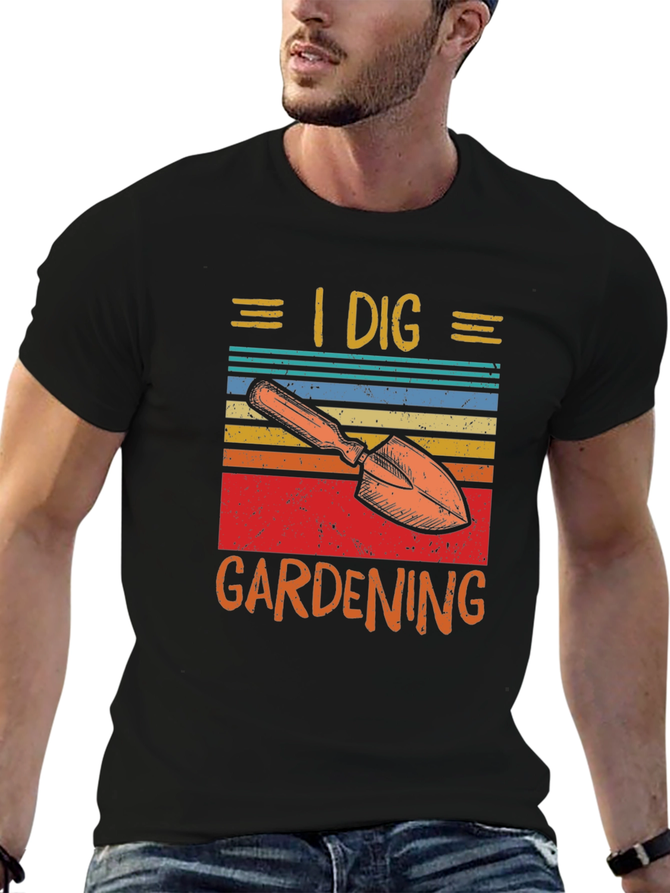 I Dig Gardening T-Shirt - Retro Design