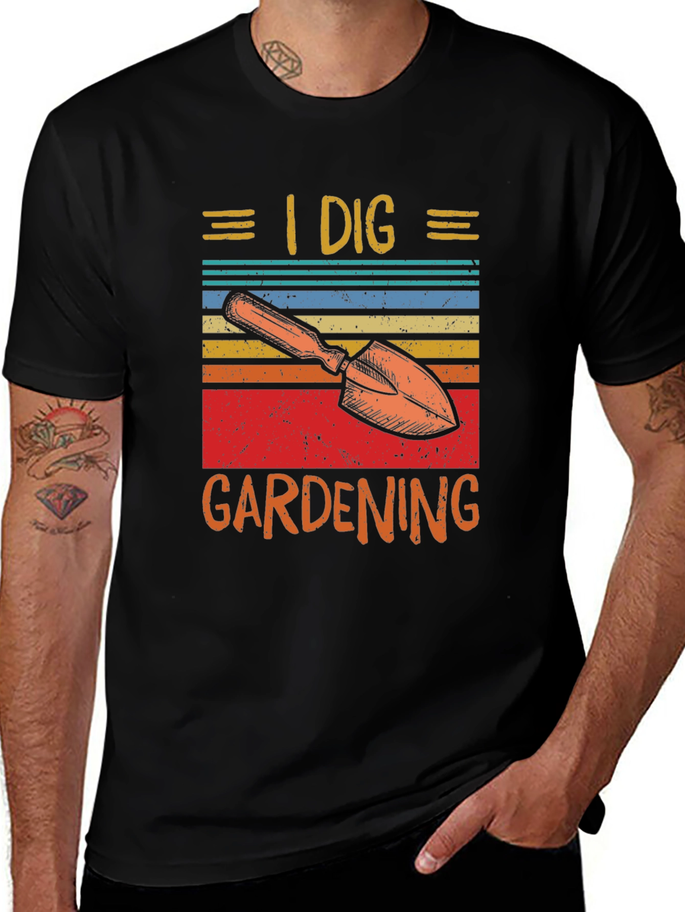 I Dig Gardening T-Shirt - Retro Design