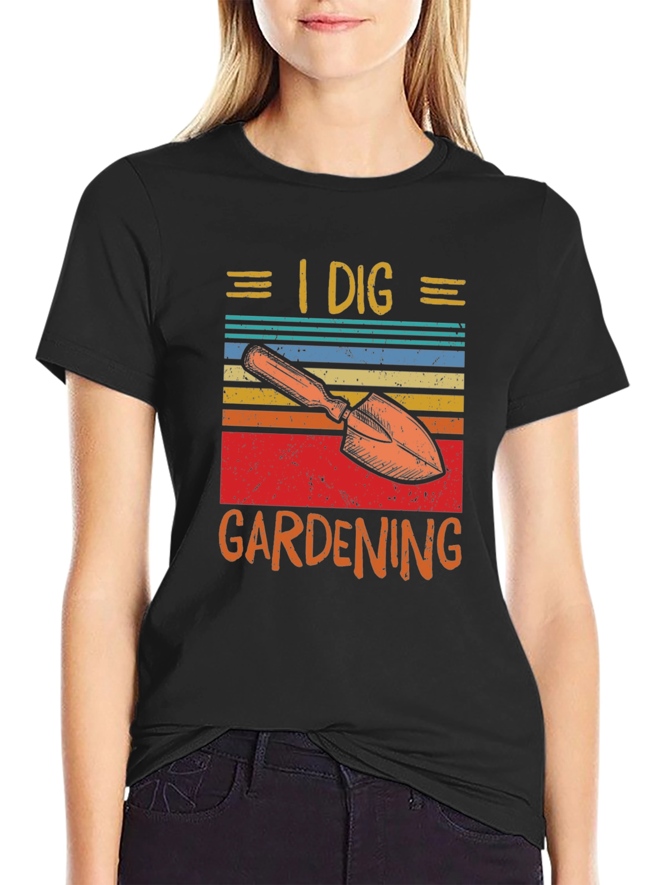 I Dig Gardening T-Shirt - Retro Design