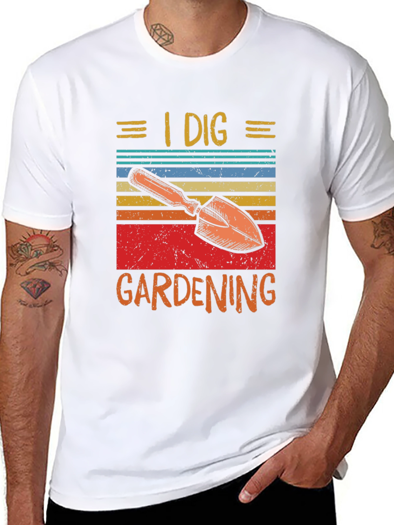 I Dig Gardening T-Shirt - Retro Design