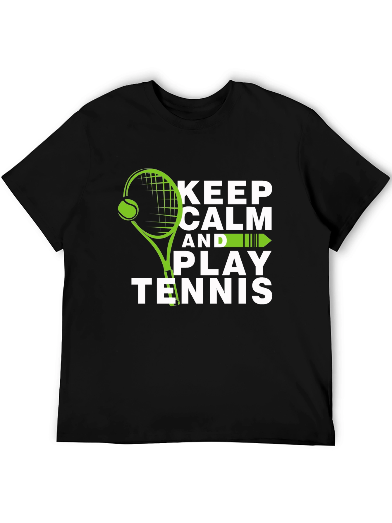 Keep Calm and Play Tennis Graphic Tee